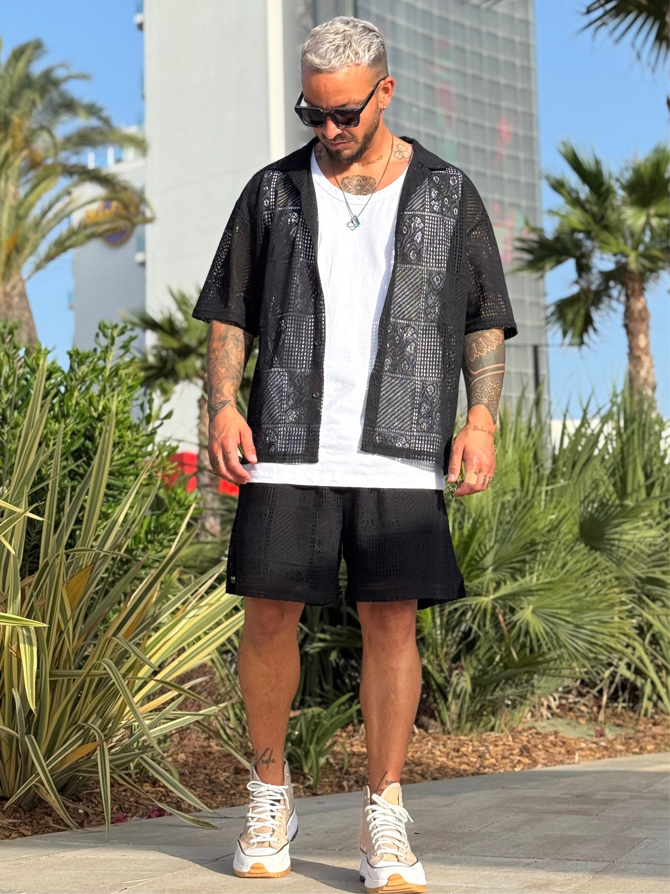 Ensemble Ibiza maille noir