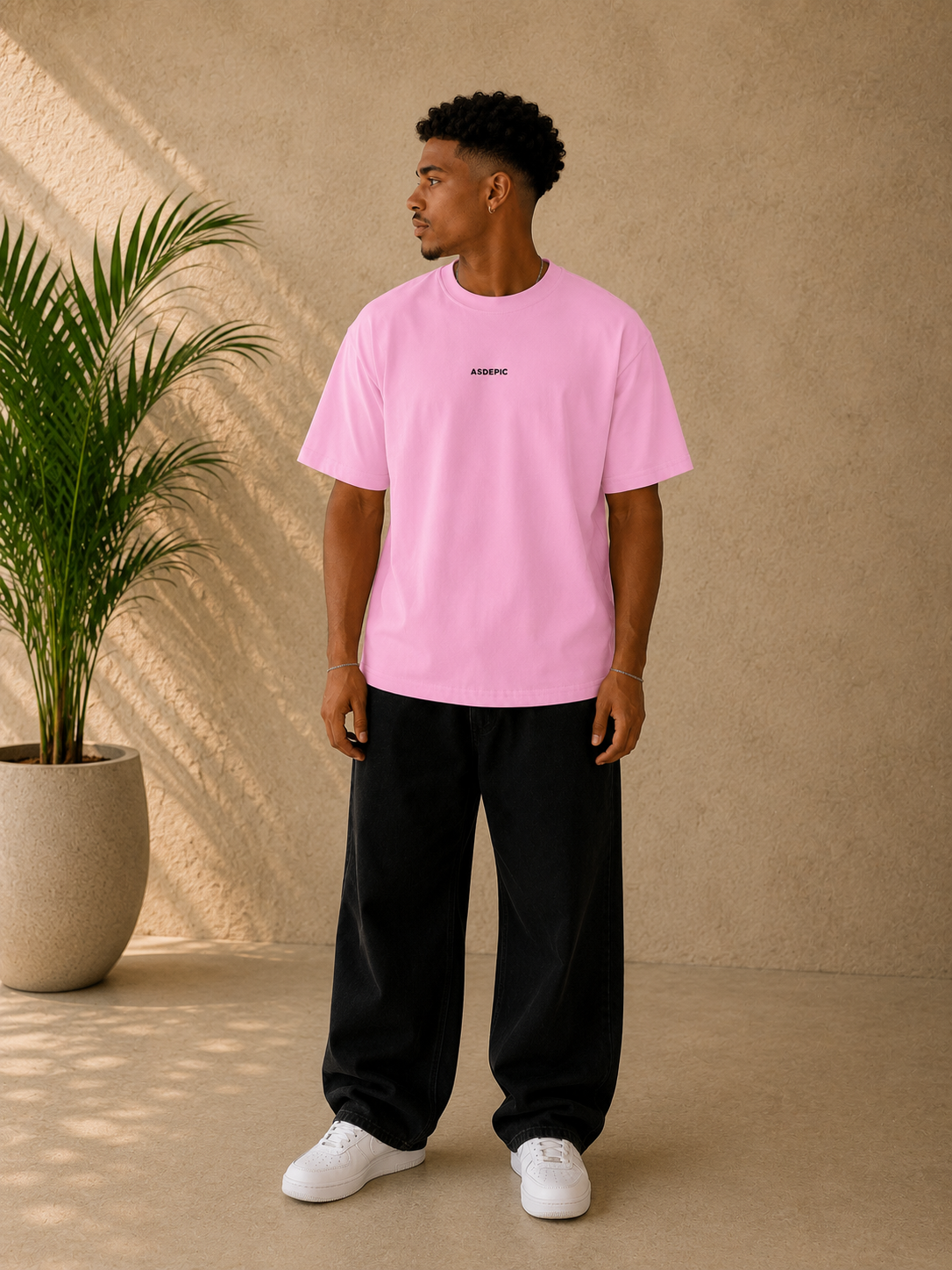 T-shirt Asdepic Signature rose
