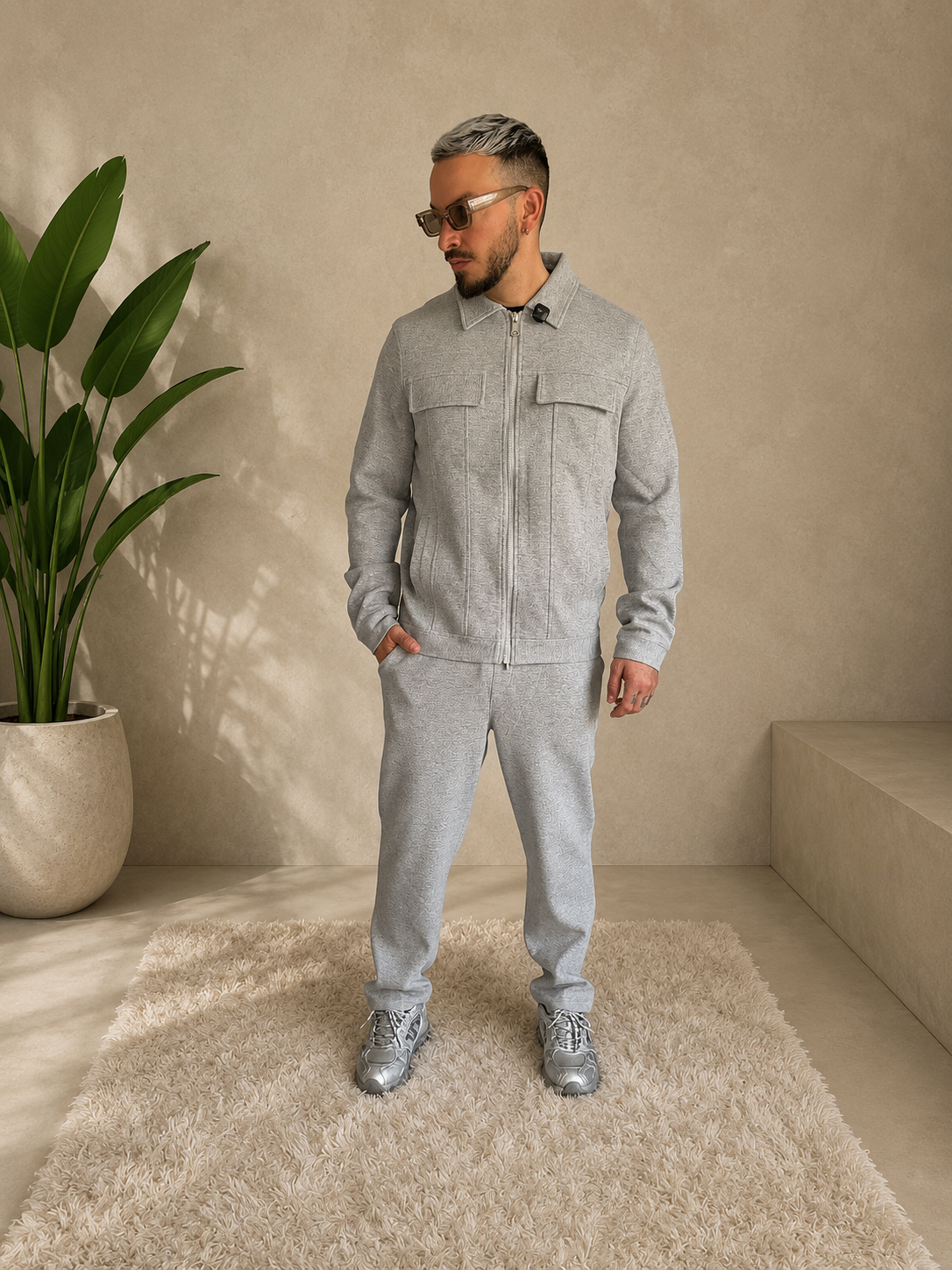 Ensemble cosy 2 gris