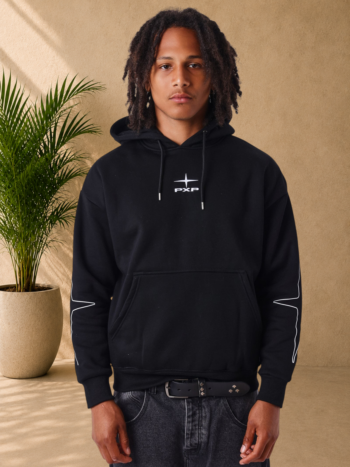 PXP -SWEAT CAPUCHE NOIR CHANGE THE GAME