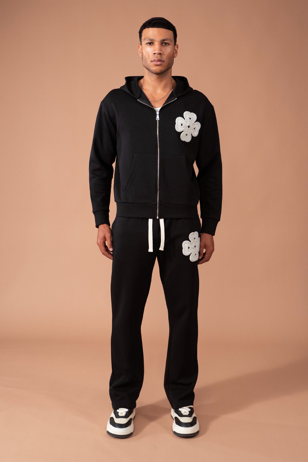 Ensemble survêtement noir trèfle