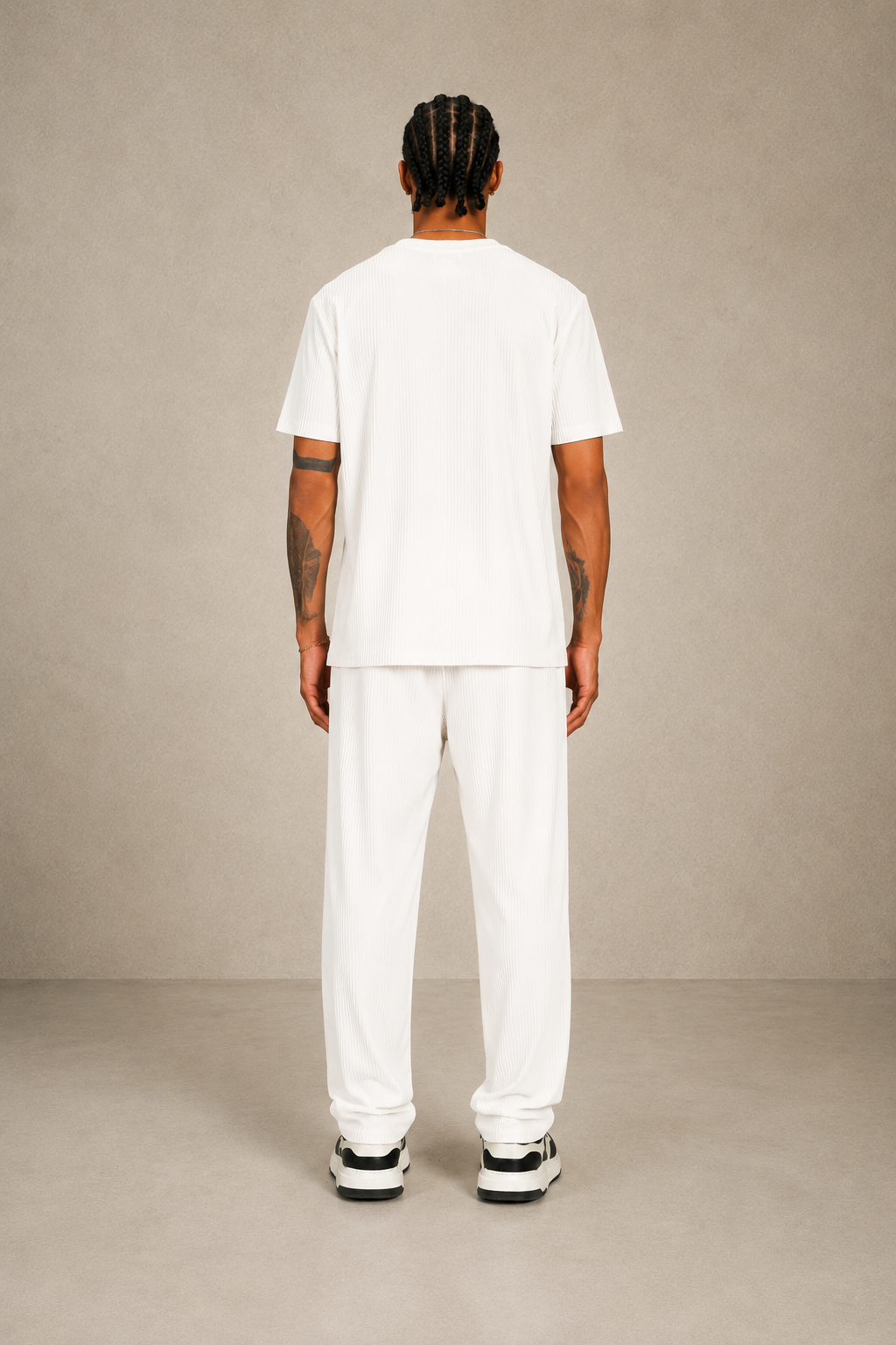 Ensemble Pablo blanc T-shirt + pantalon