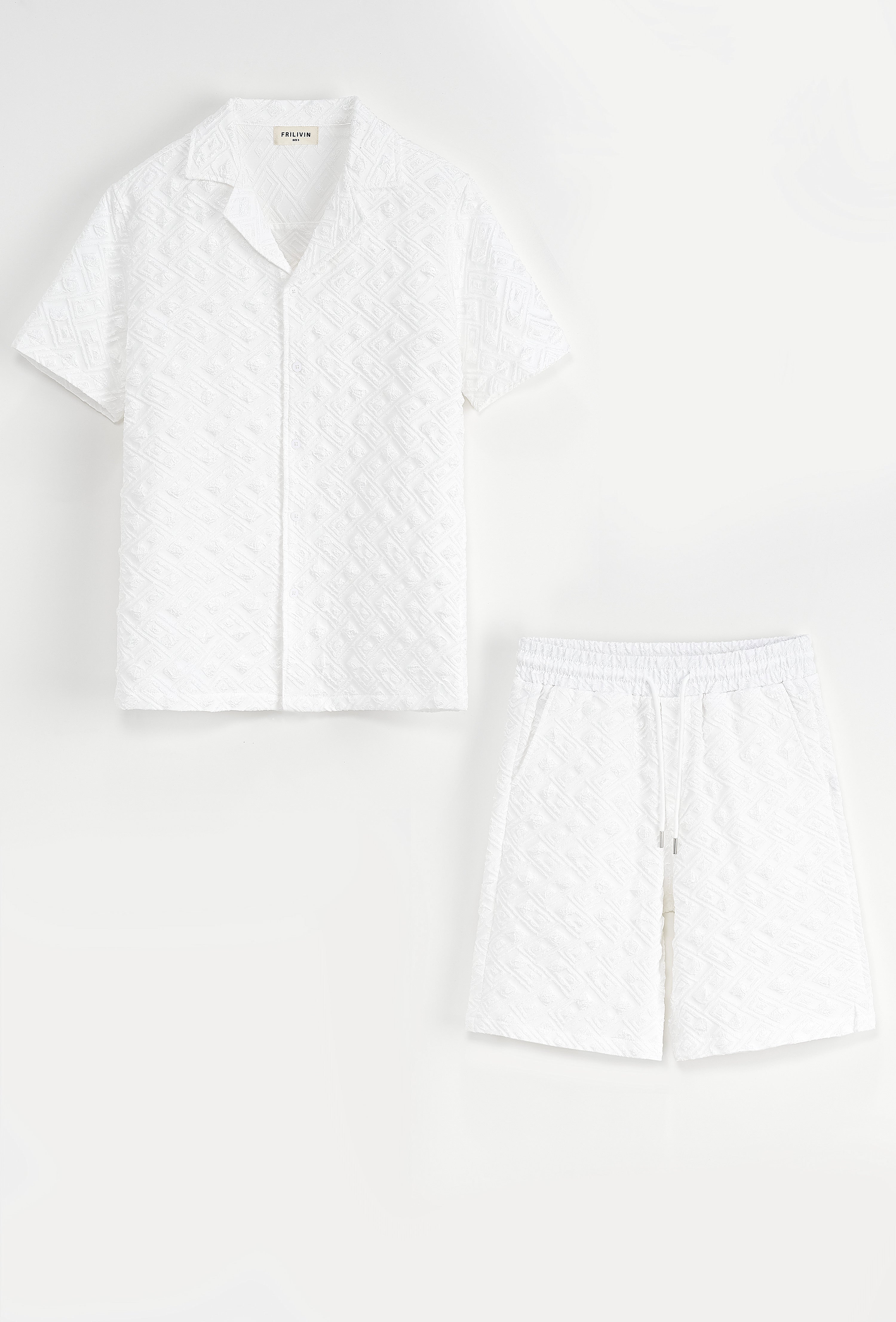 Ensemble Napoli short + chemise blanc