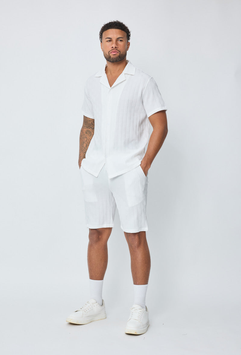 Ensemble Malta short + chemise blanc