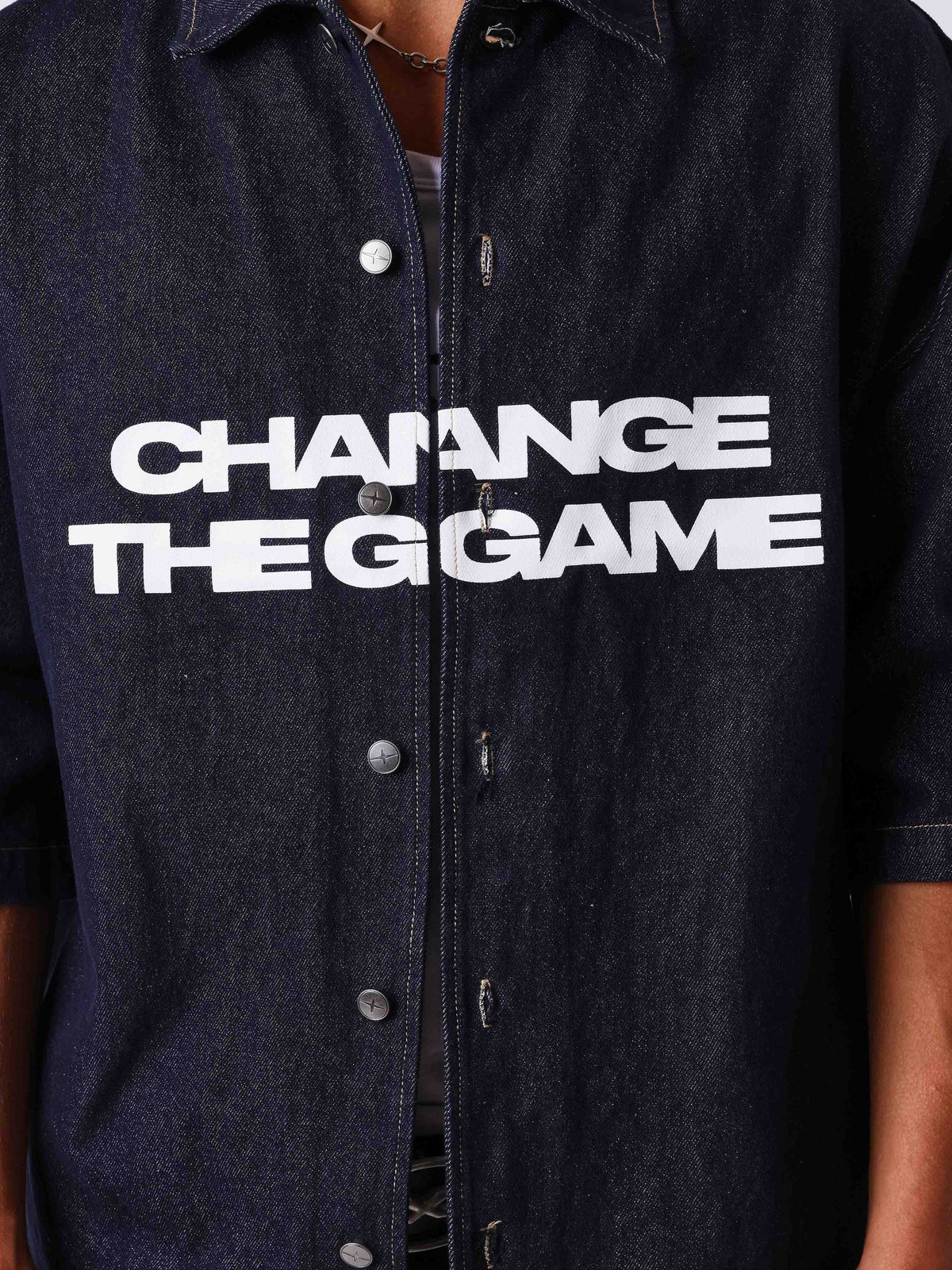 PXP - CHEMISE MANCHE COURTE DENIM CHANGE THE GAME