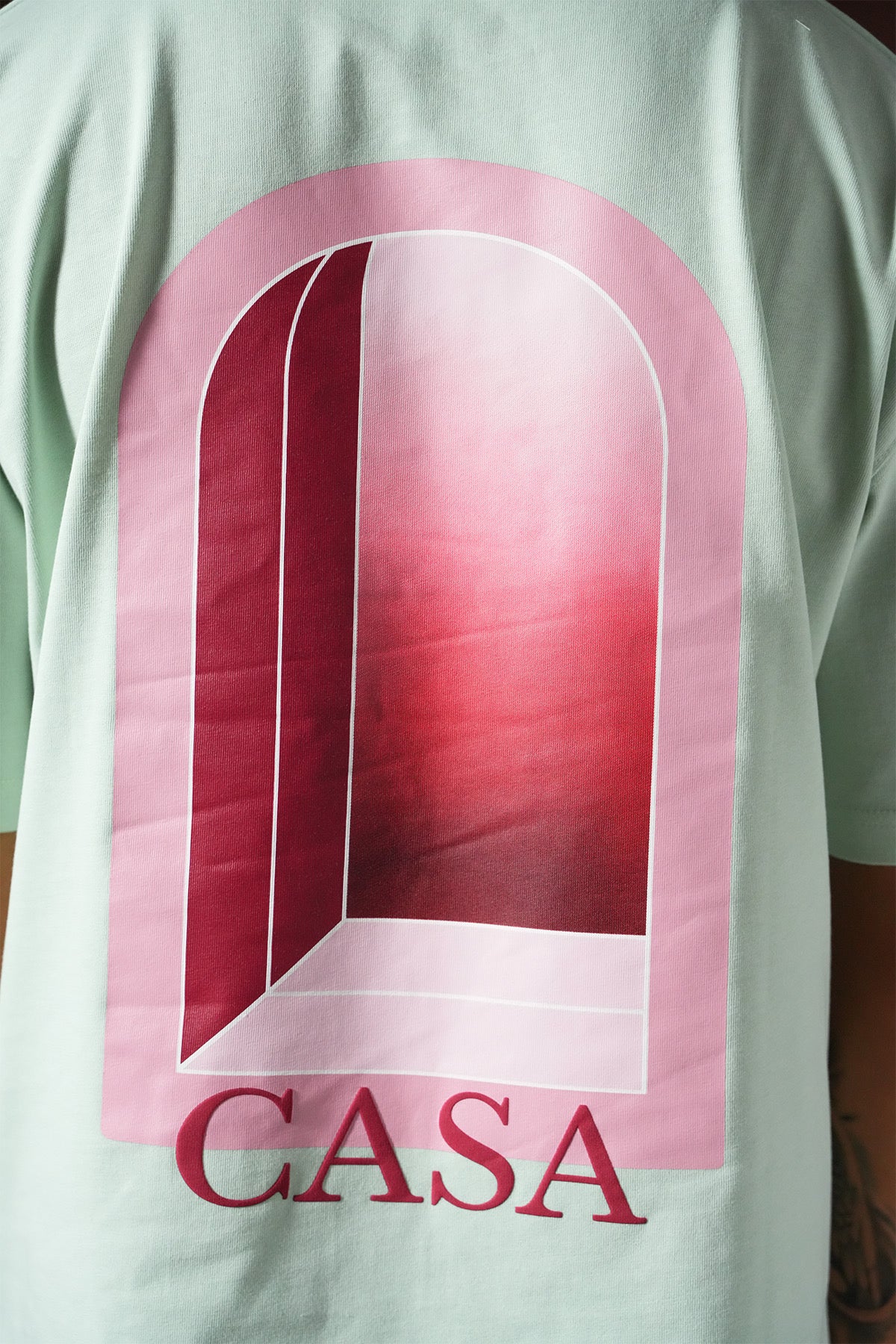 T-Shirt Casa Mint / rouge