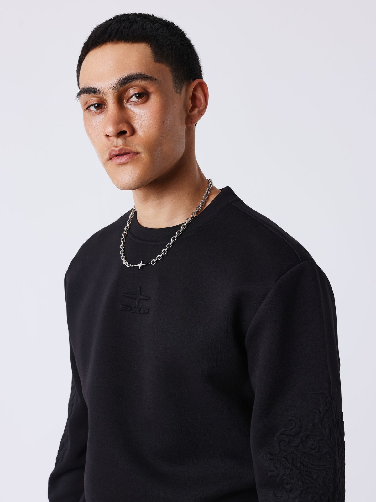 PXP -SWEAT LOGO BRODÉ NOIR