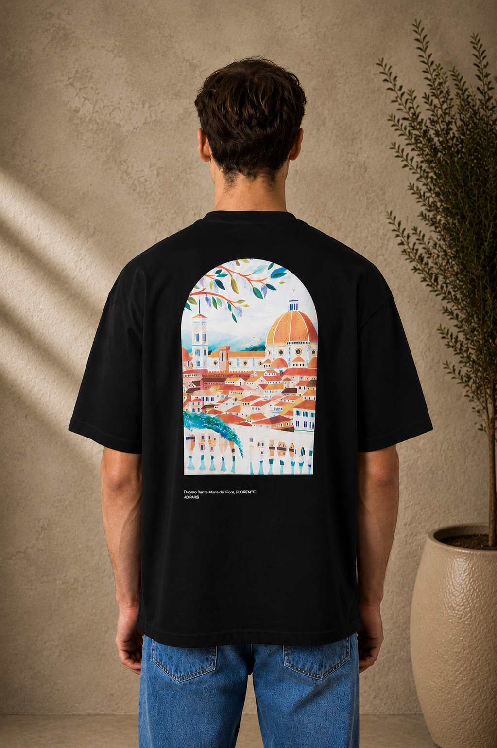 T-shirt Firenze noir