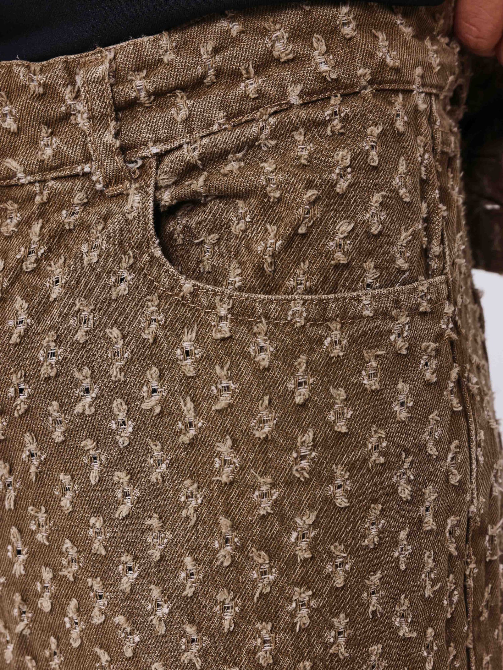 PXP - Pantalon denim native marron