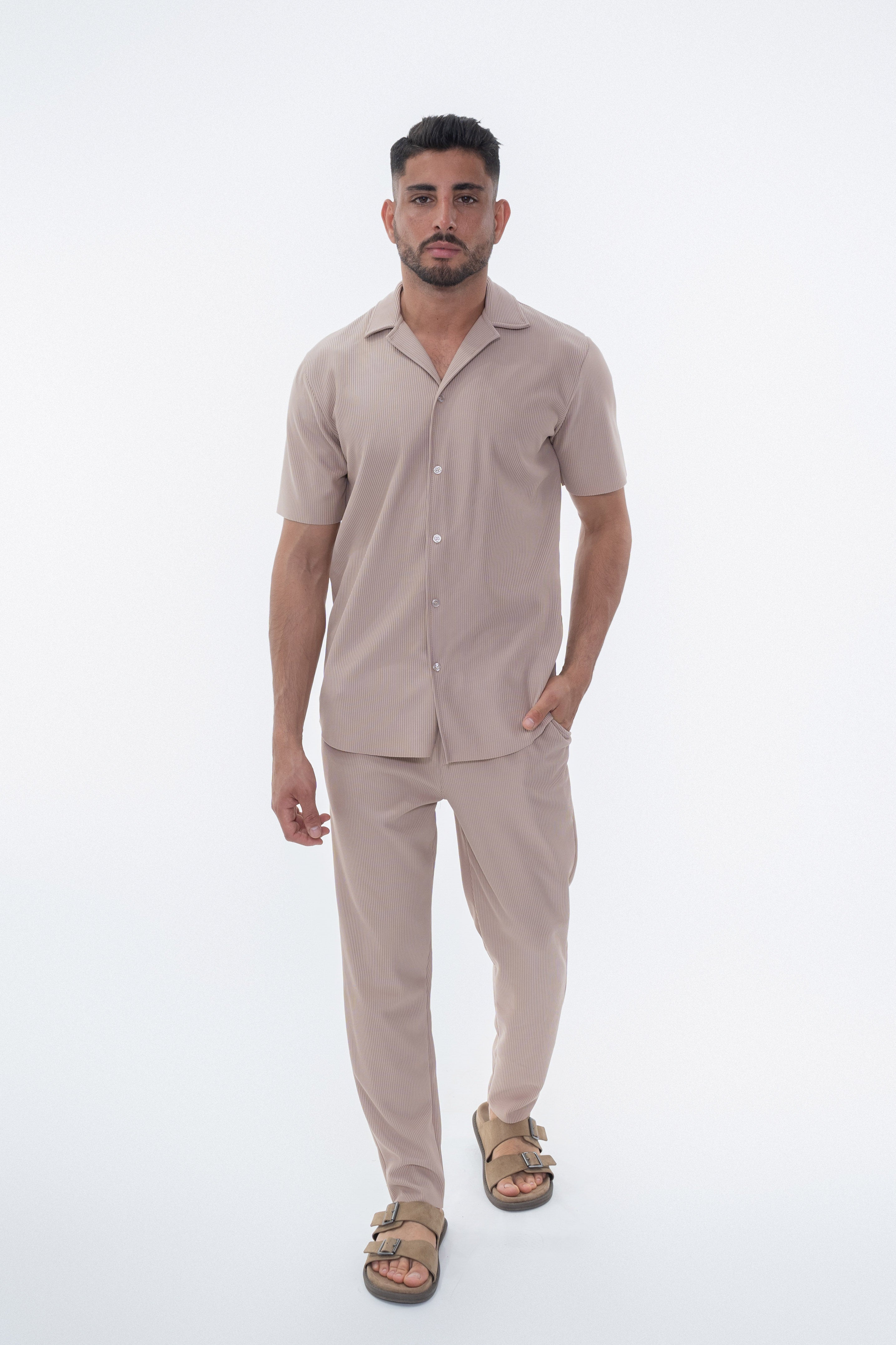 Ensemble Pablo Chemise pantalon beige