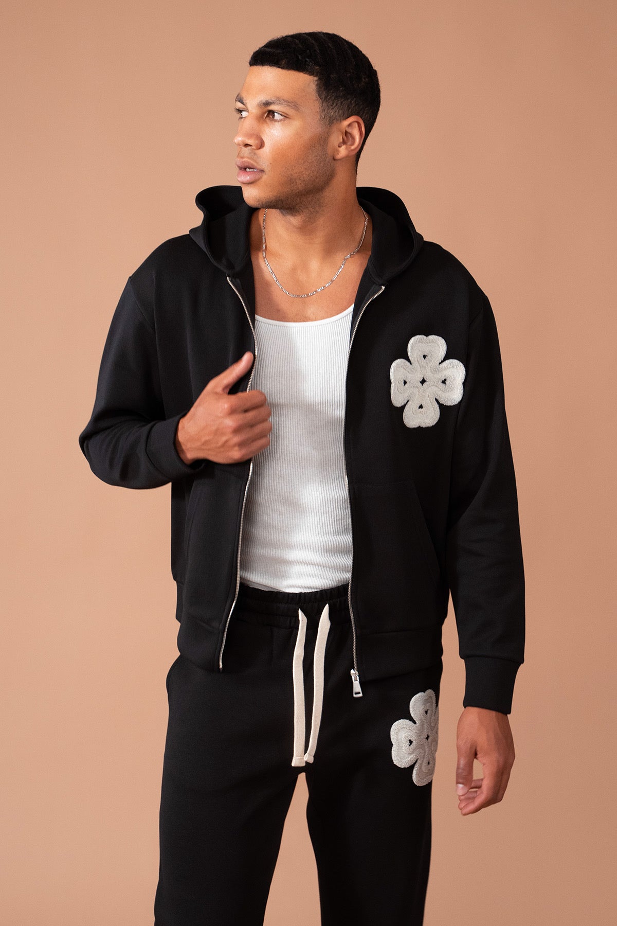 Ensemble survêtement noir trèfle