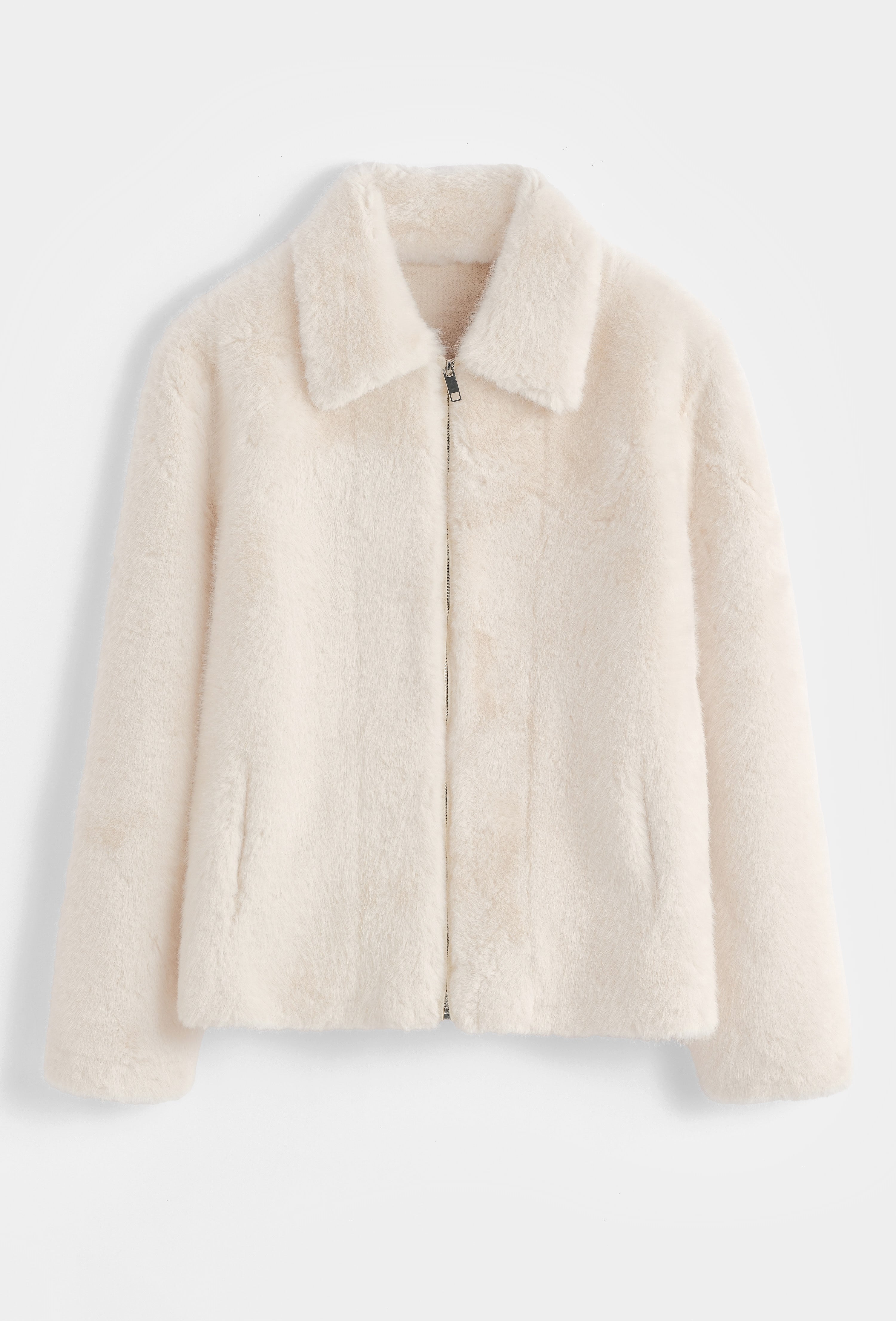 Veste fourrure blanche