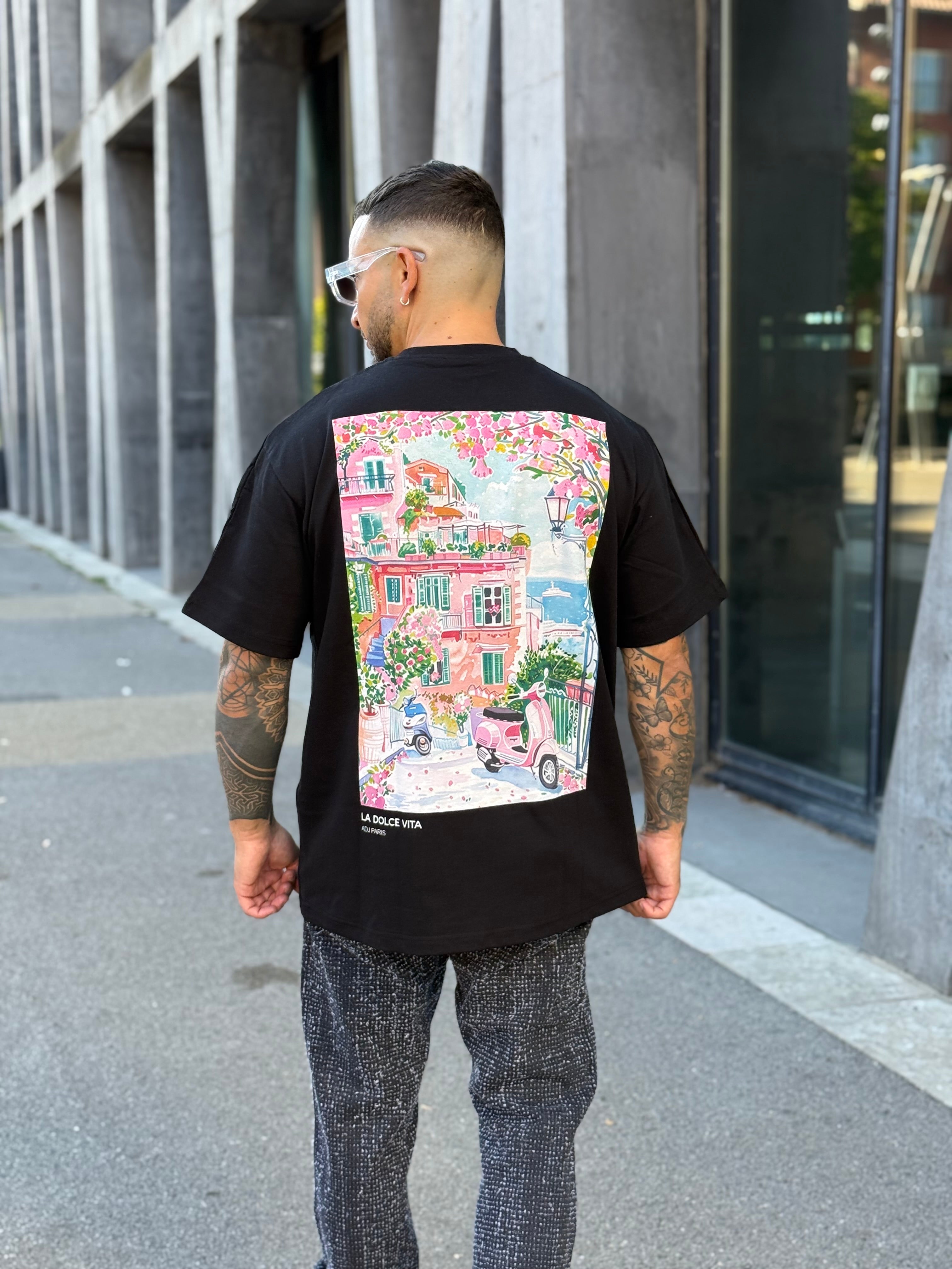 T-shirt Dolce Vita noir