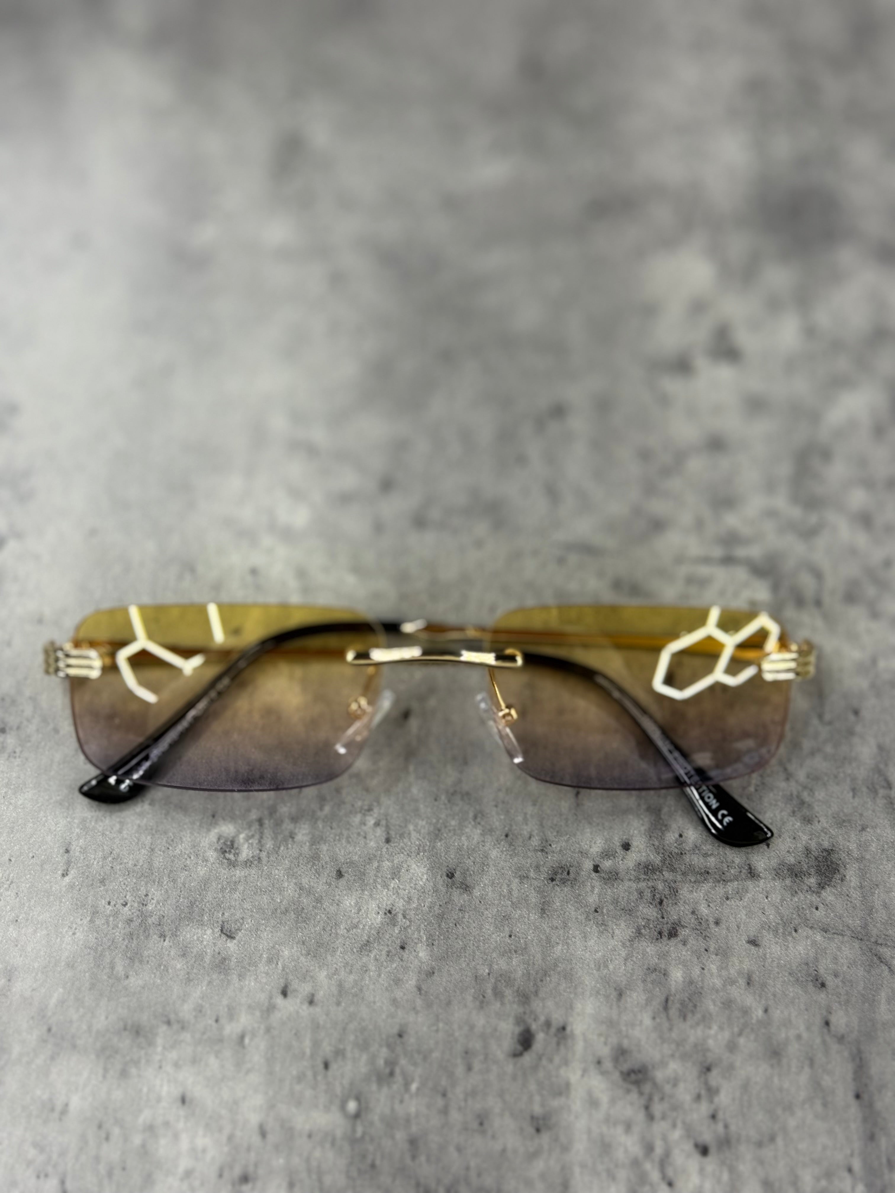 Lunette ninho doré jaune