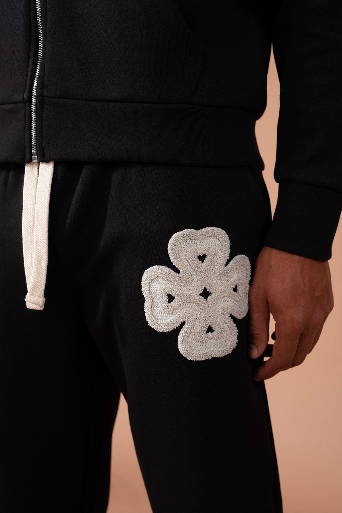 Ensemble survêtement noir trèfle