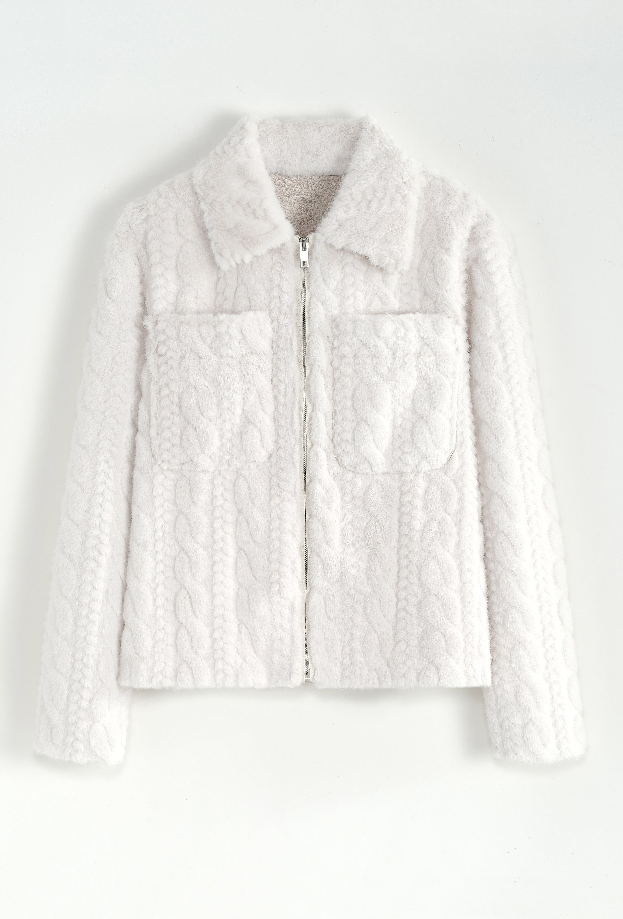 Veste fourrure blanche Montréal