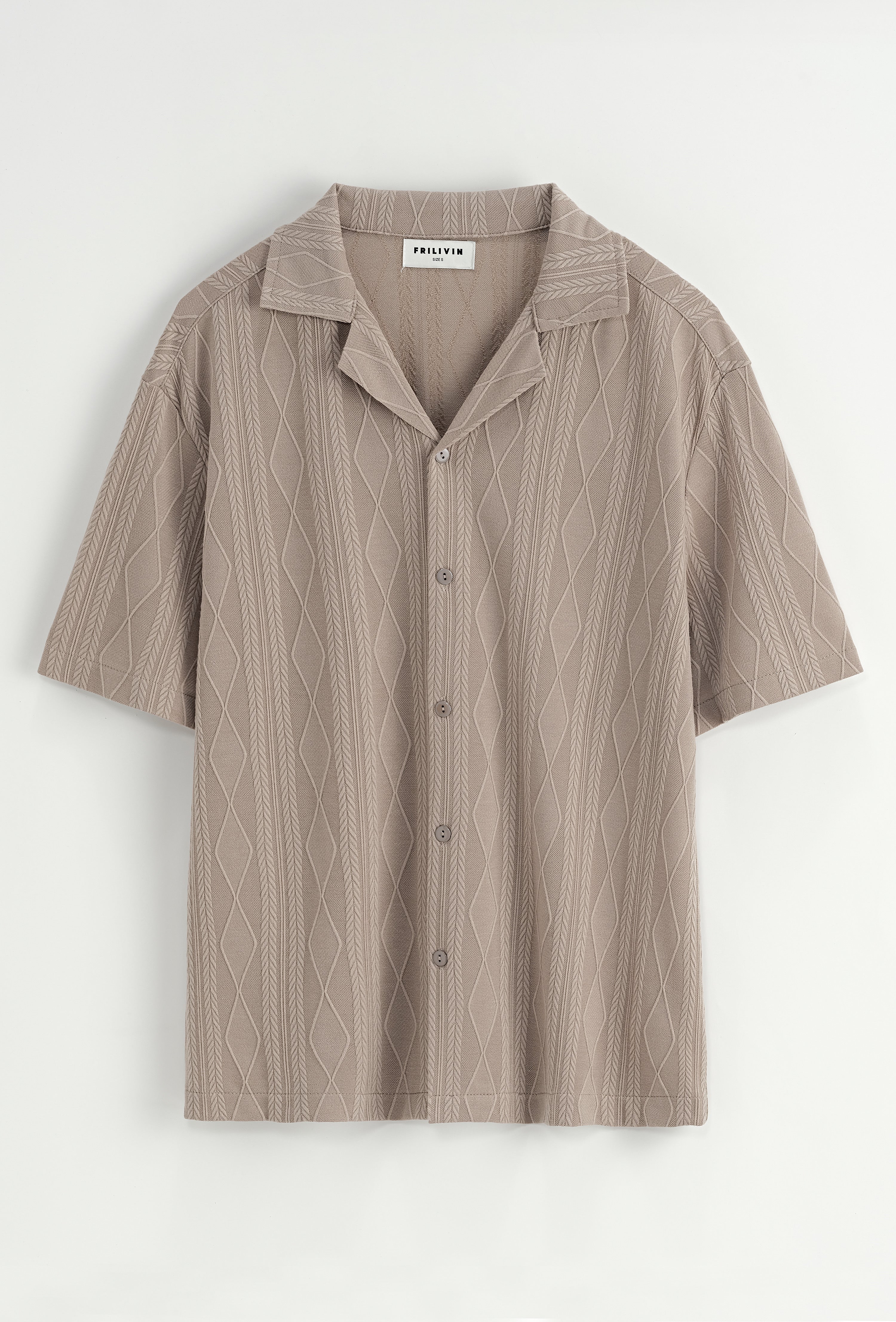 Chemise Valence M. courte beige