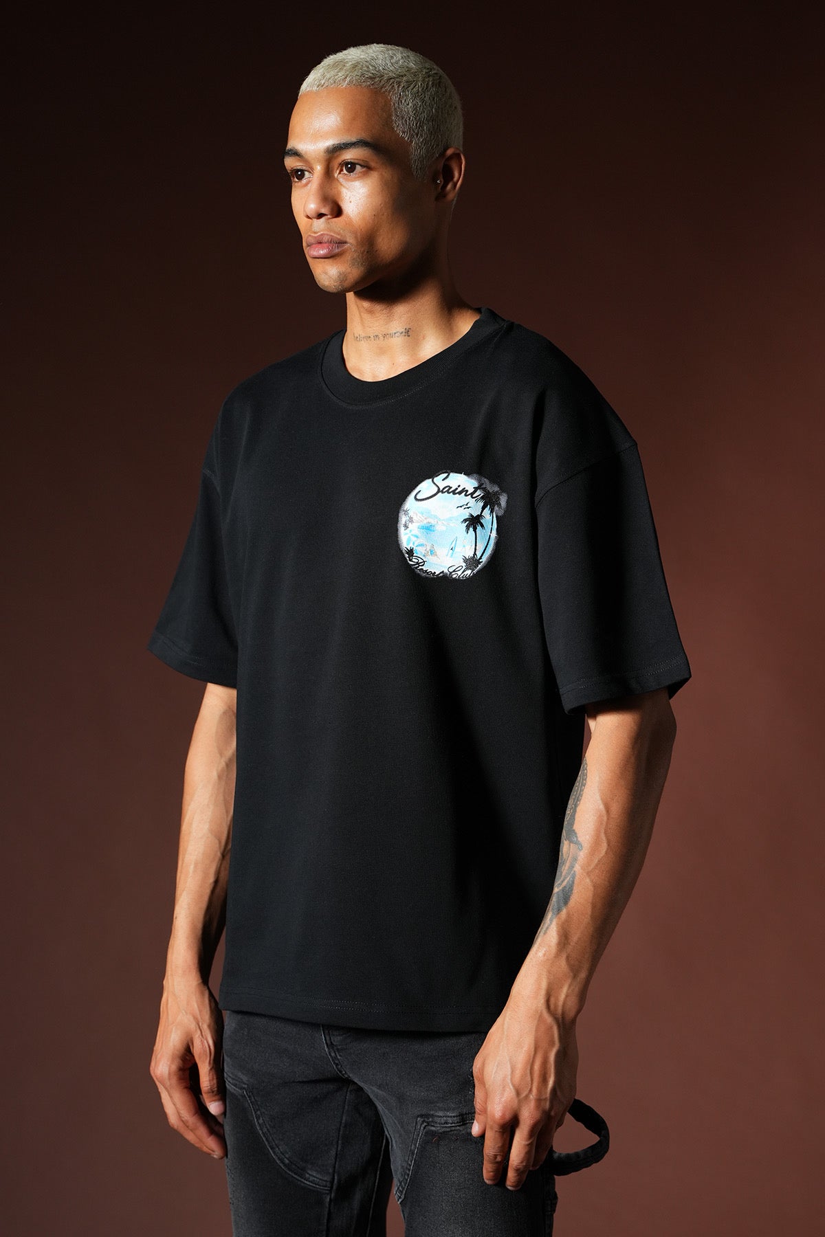 T-Shirt Resort Club noir
