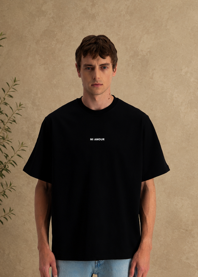 T-shirt Mi Amore noir