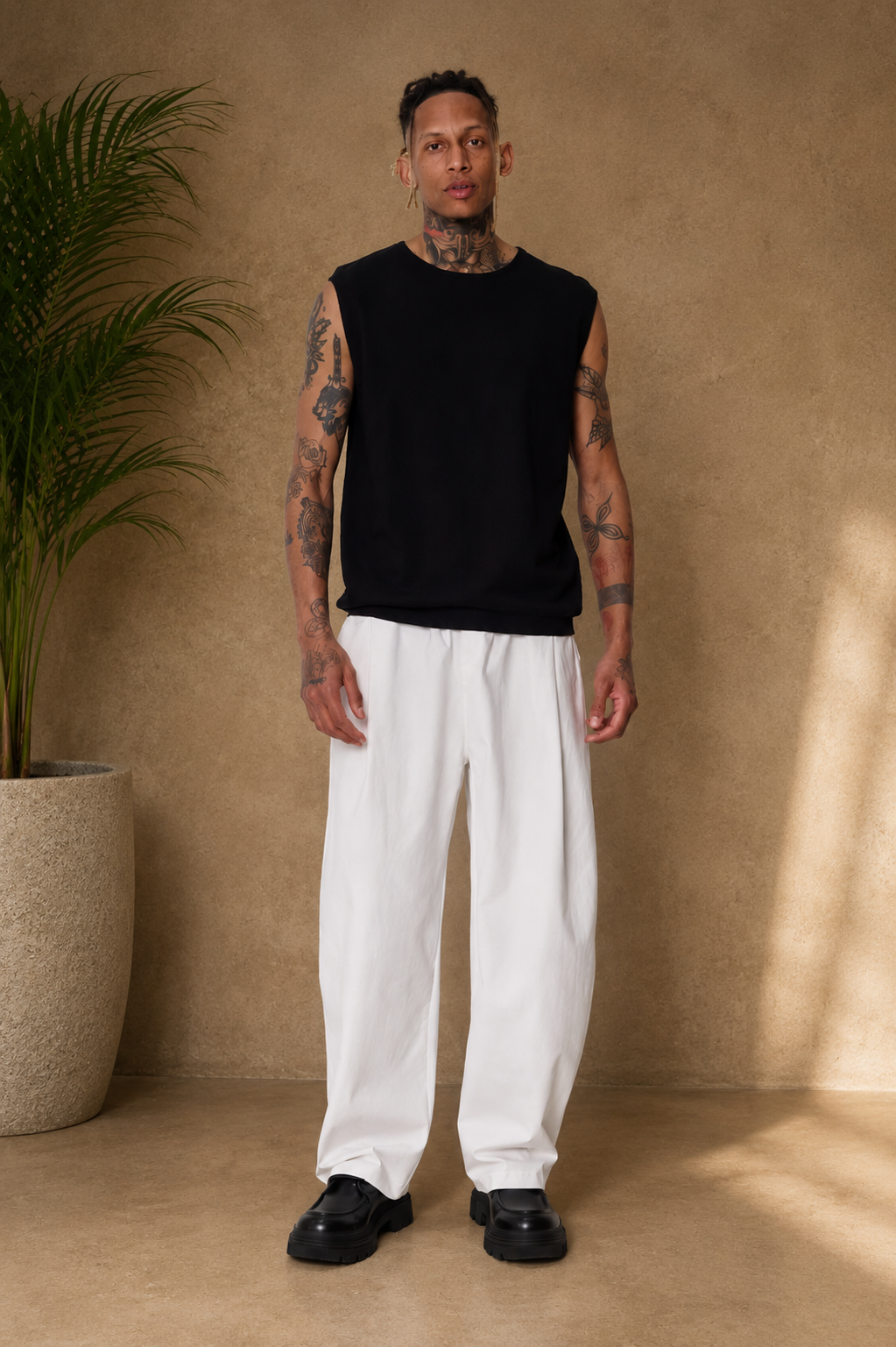 Pantalon ballon blanc