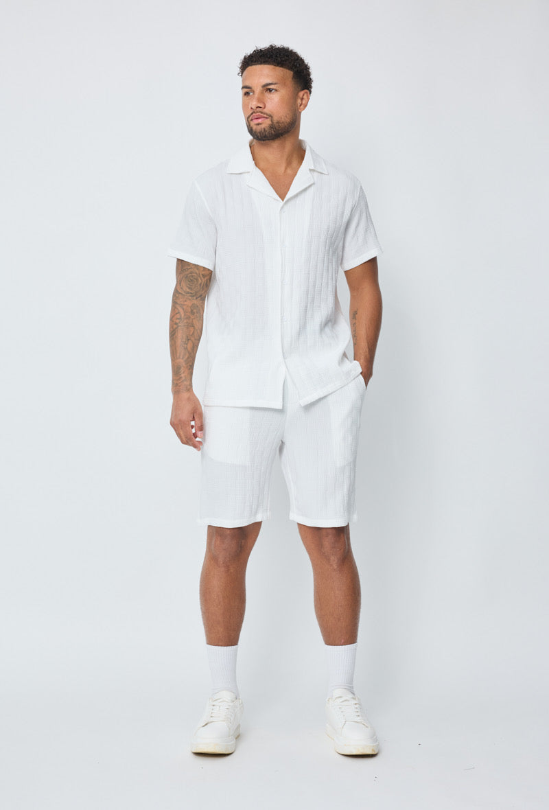 Ensemble Malta short + chemise blanc
