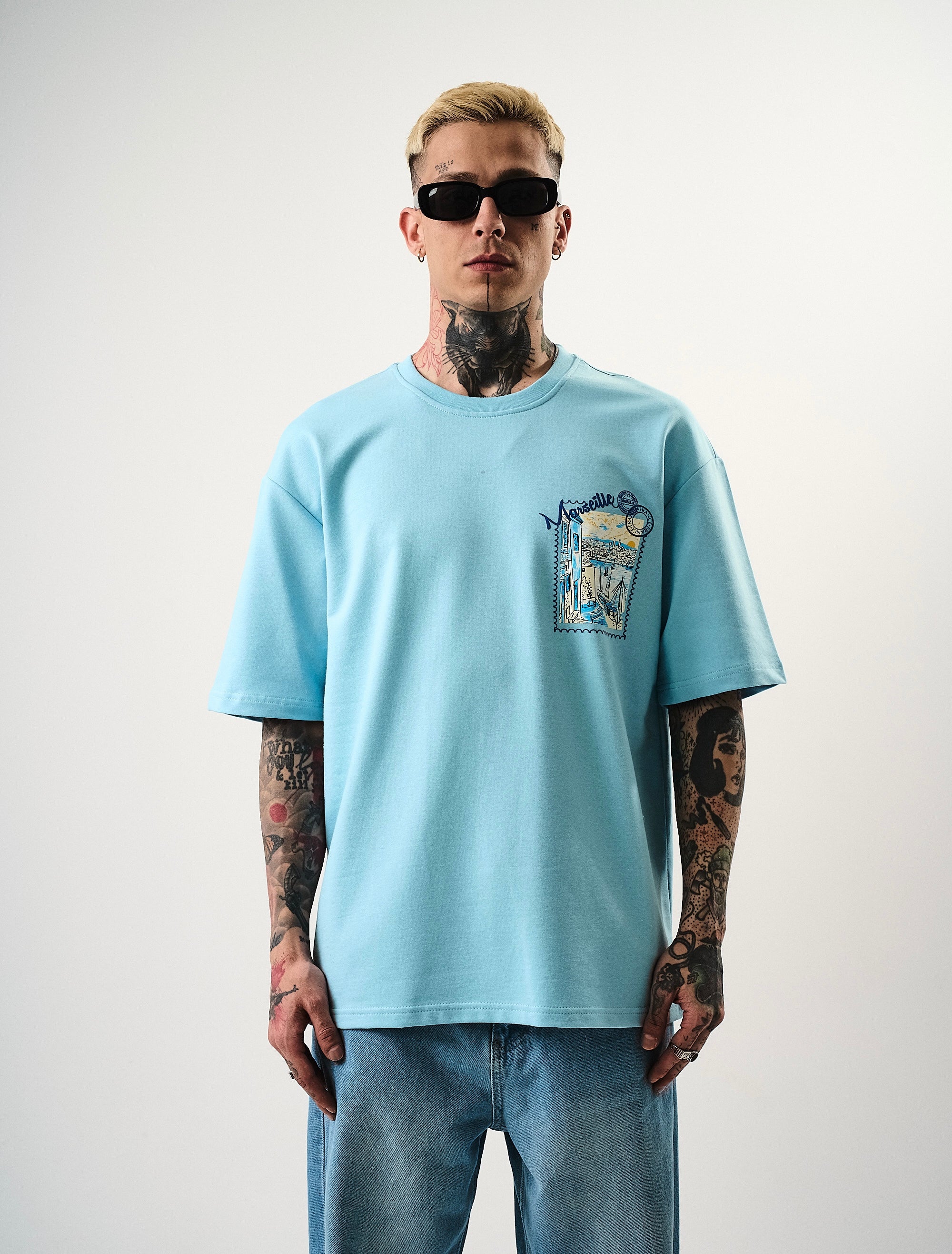 T-shirt Marseille bleu