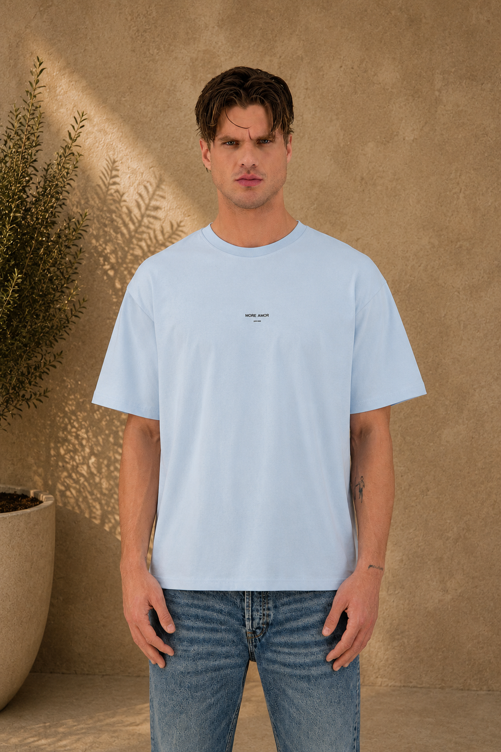T-Shirt Por Favor bleu