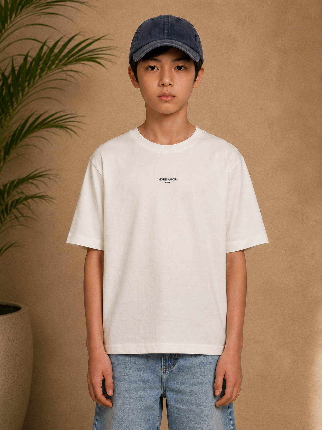 T-shirt enfant Por Favor blanc