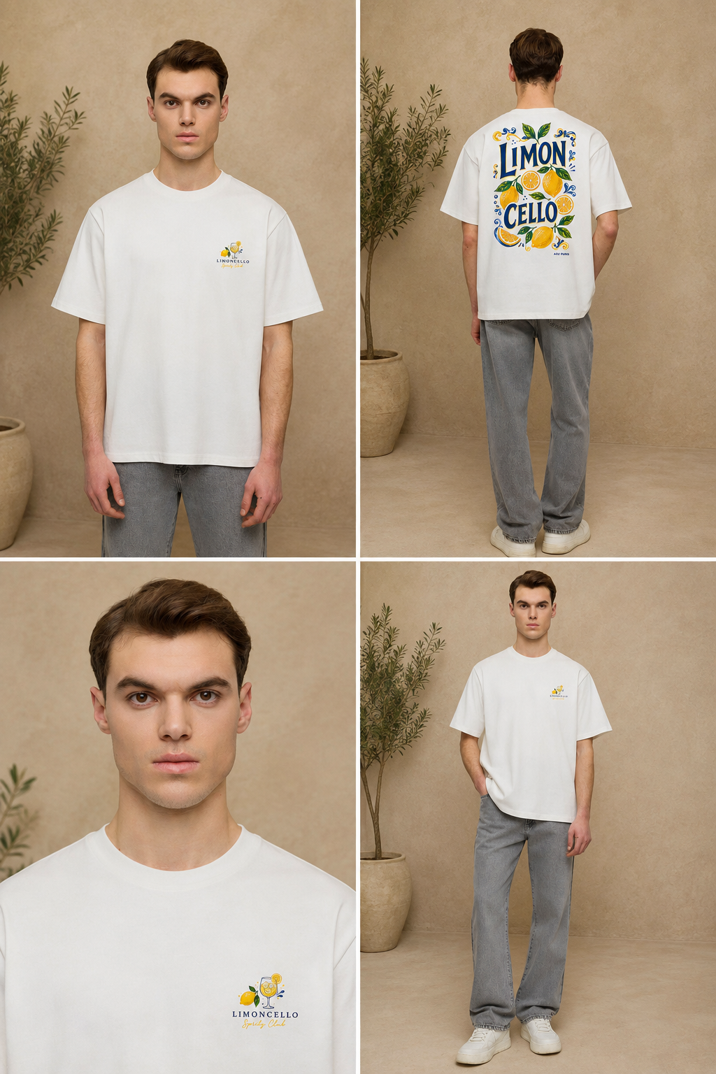T-shirt Limoncello blanc