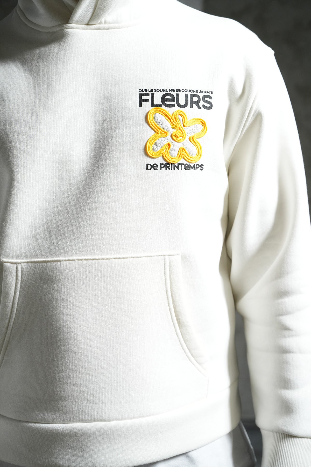 Sweat Fleurs de printemps blanc