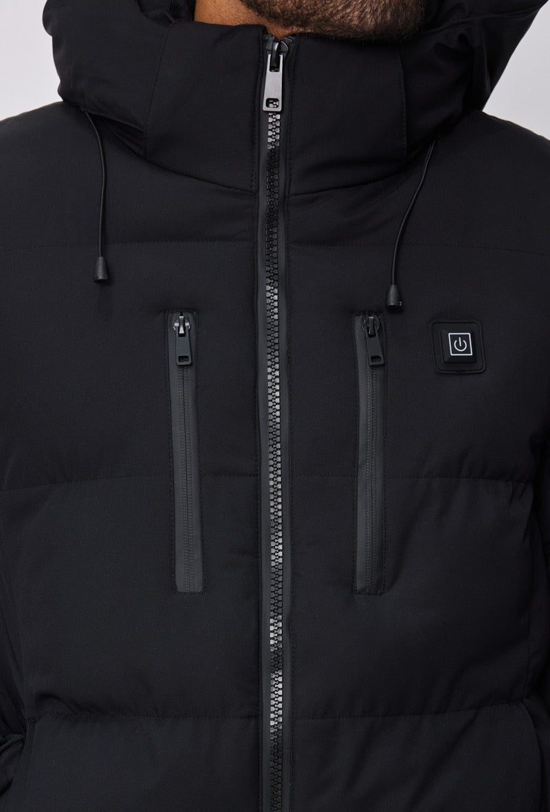 Doudoune chauffante noir