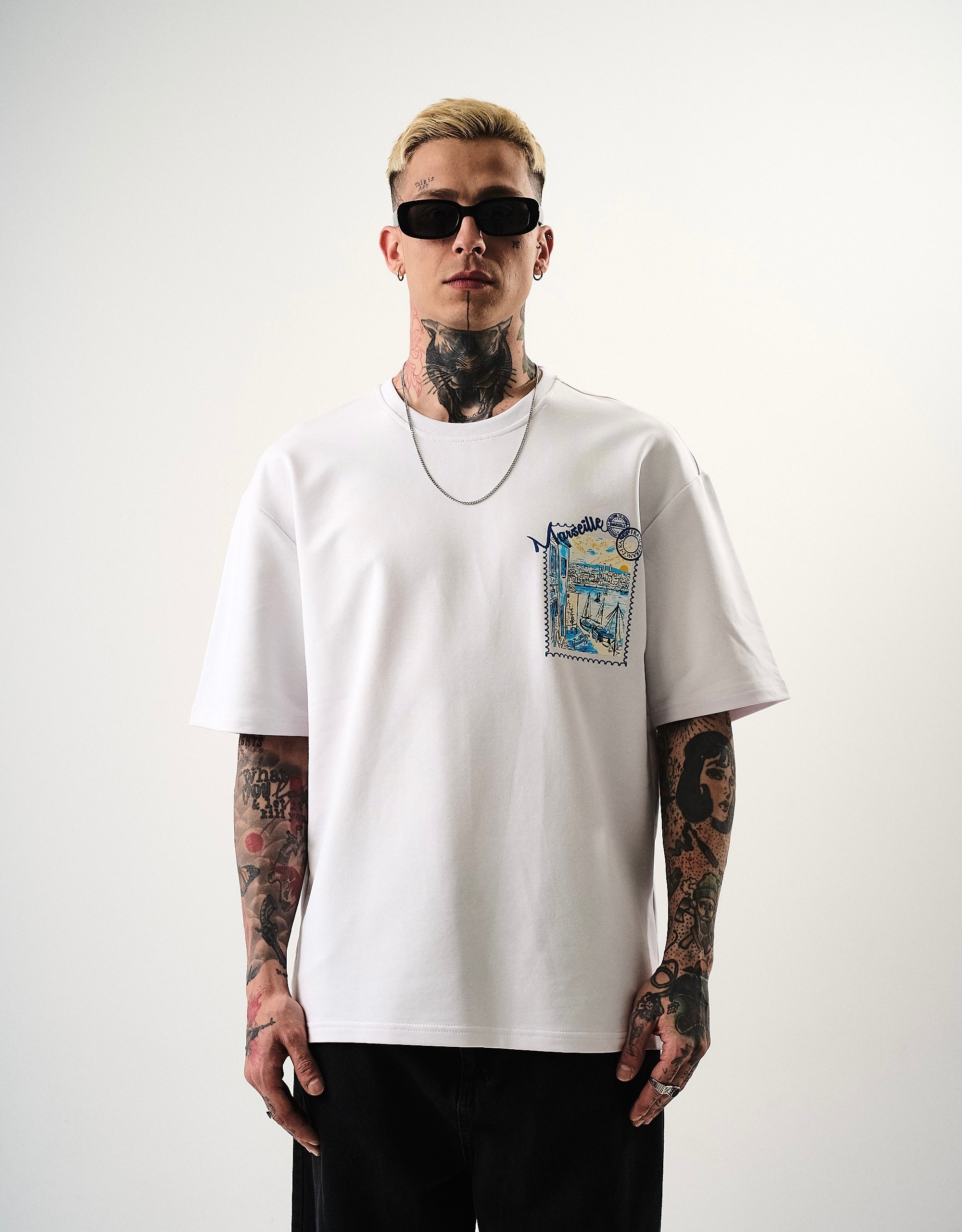 T-shirt Marseille blanc