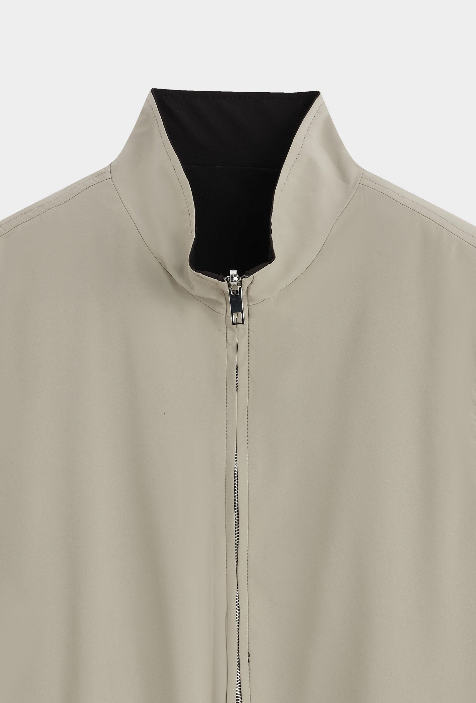 Veste sans manche réversible noir/beige