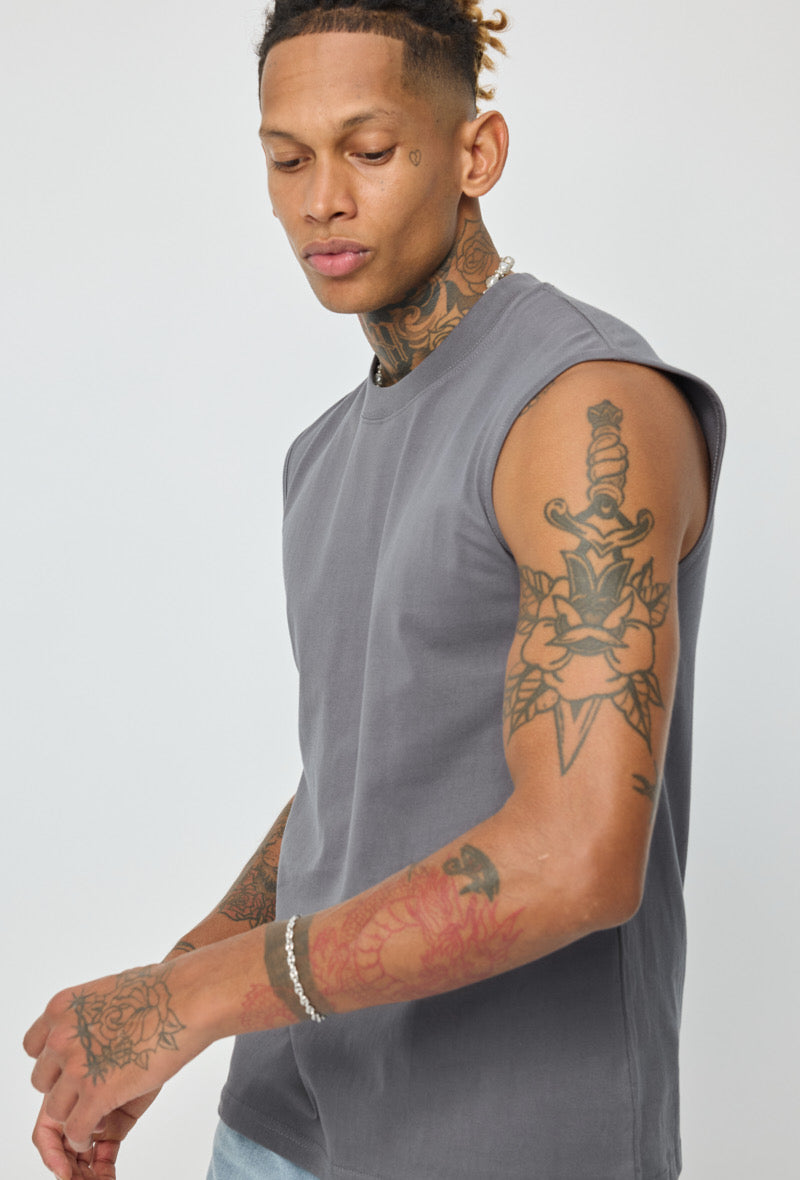 T-shirt Débardeur gris