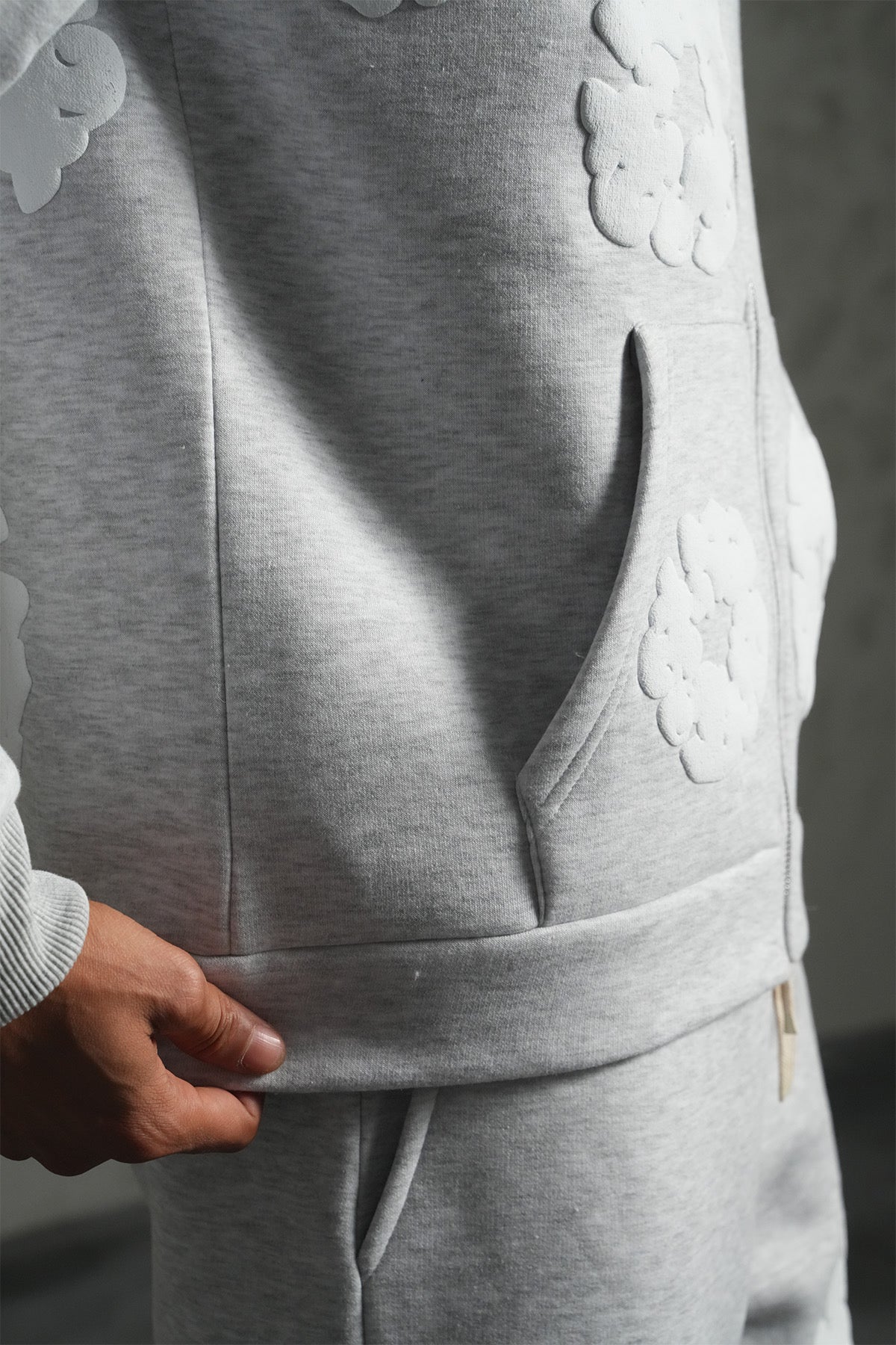 Ensemble veste Tears gris