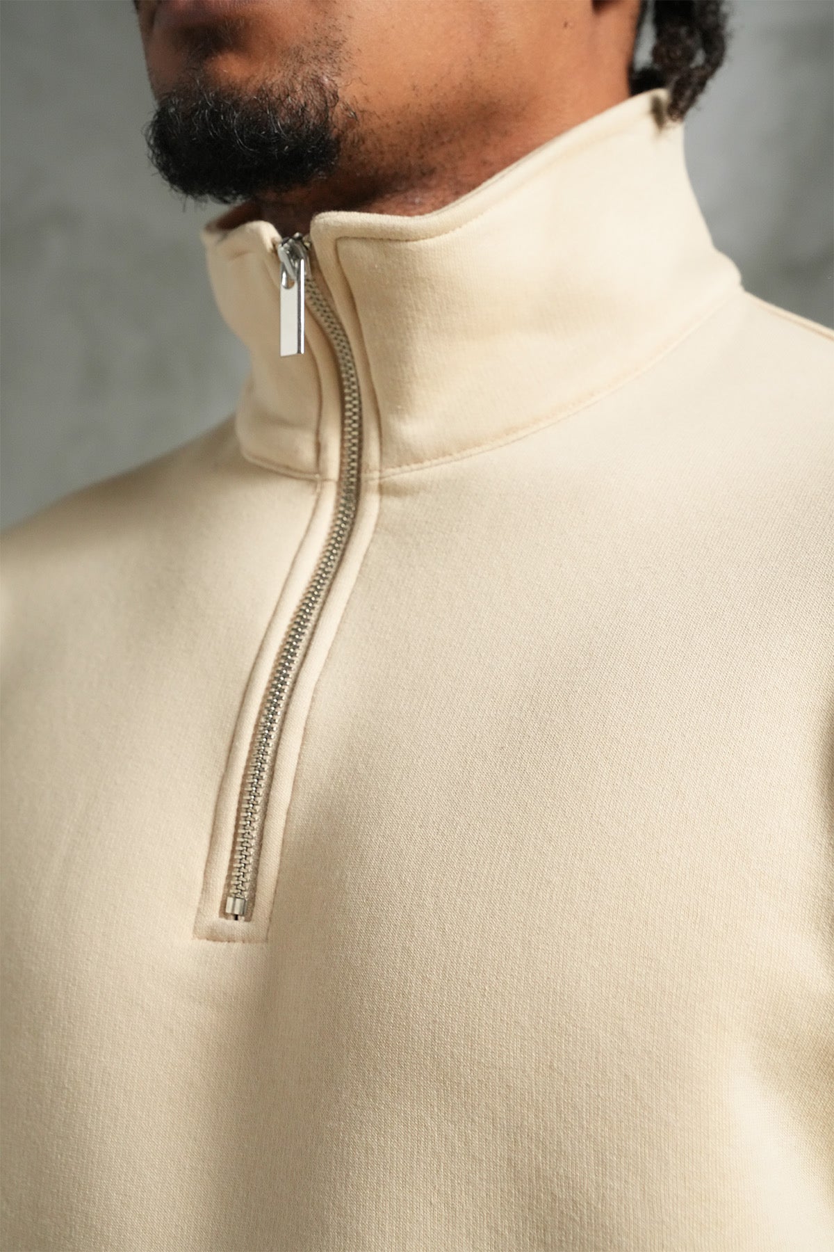 Sweat Zip beige