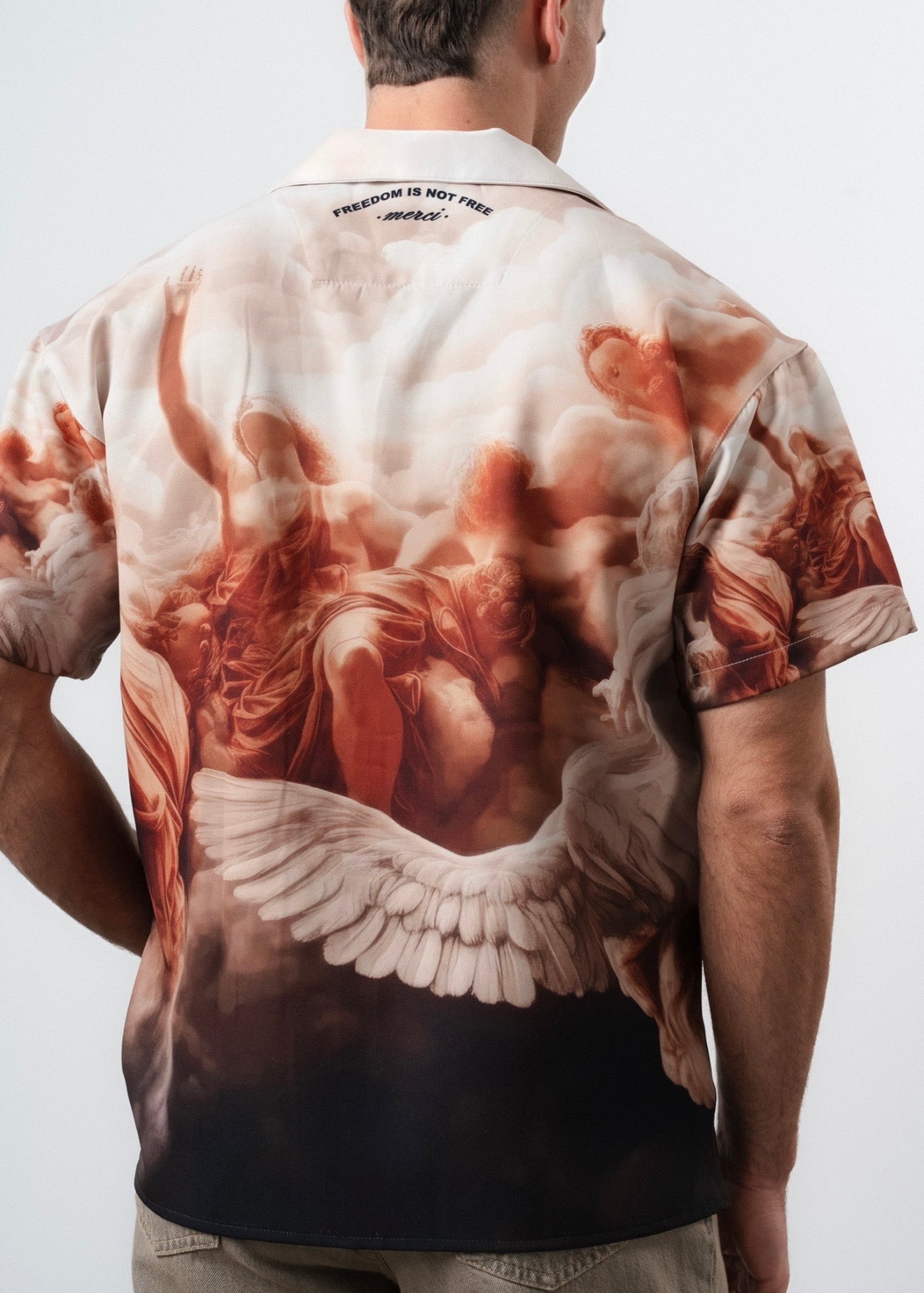 Chemise oversize Freedom orange