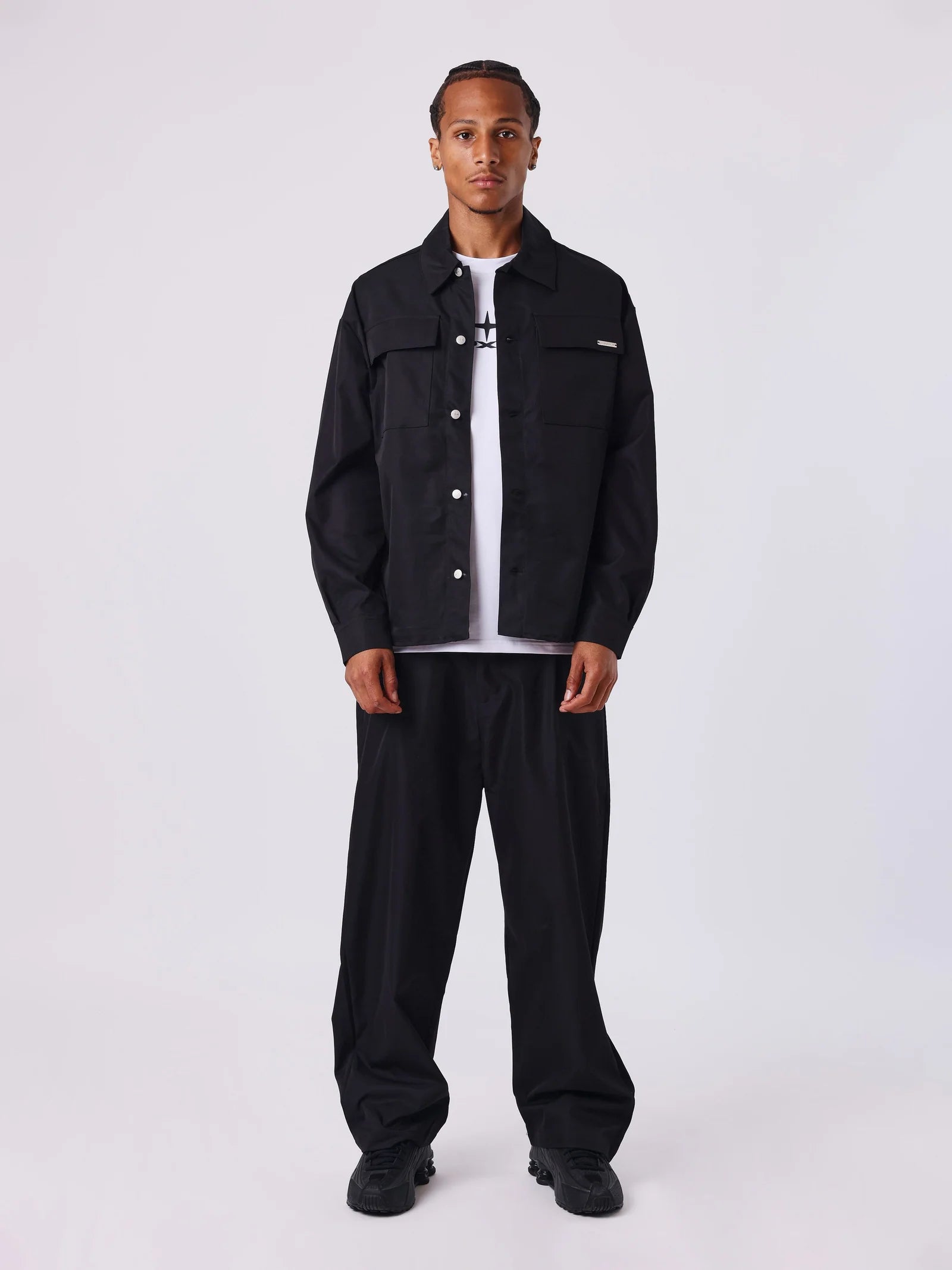 PXP - Pantalon à pince loose noir