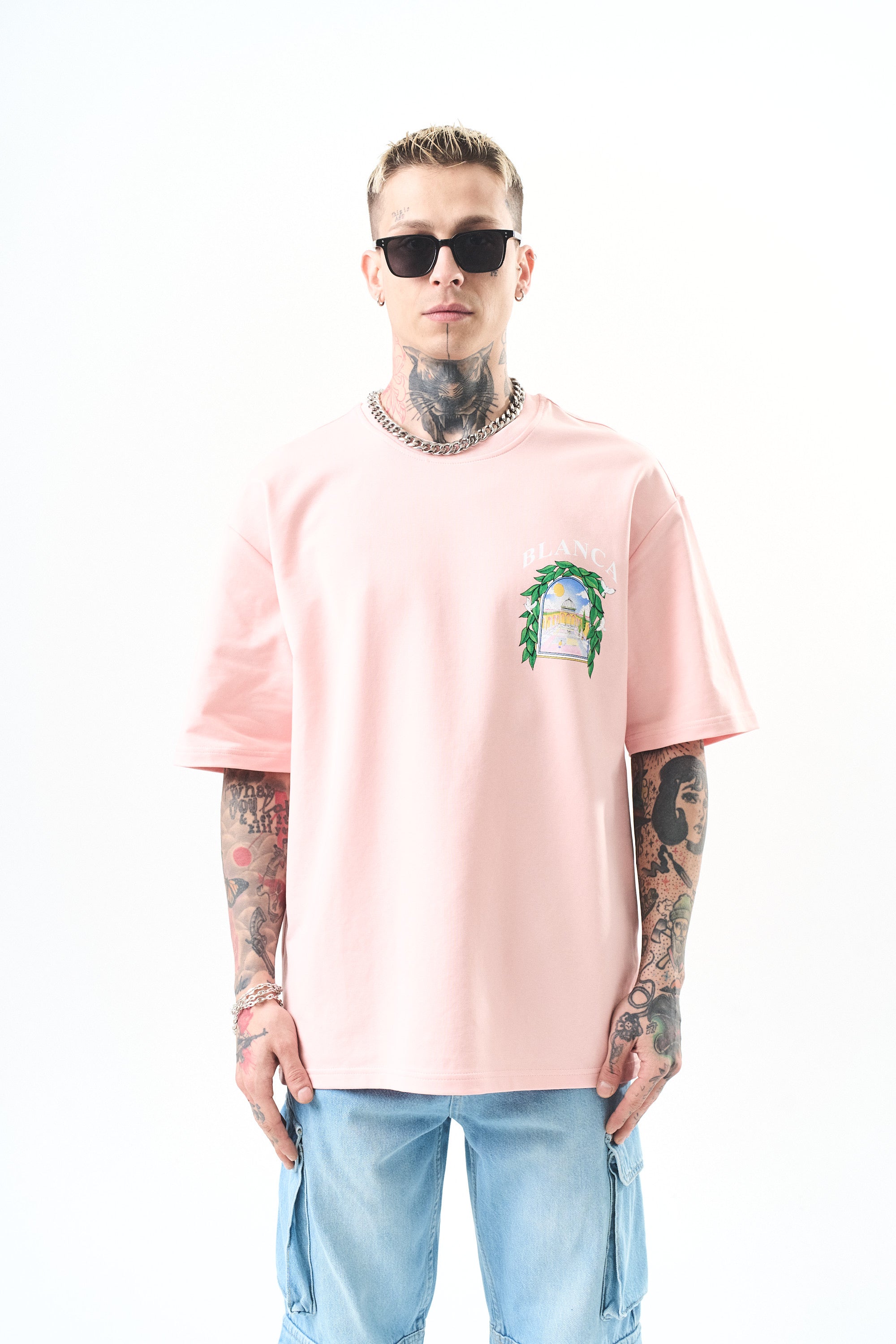 T-shirt Blanca rose