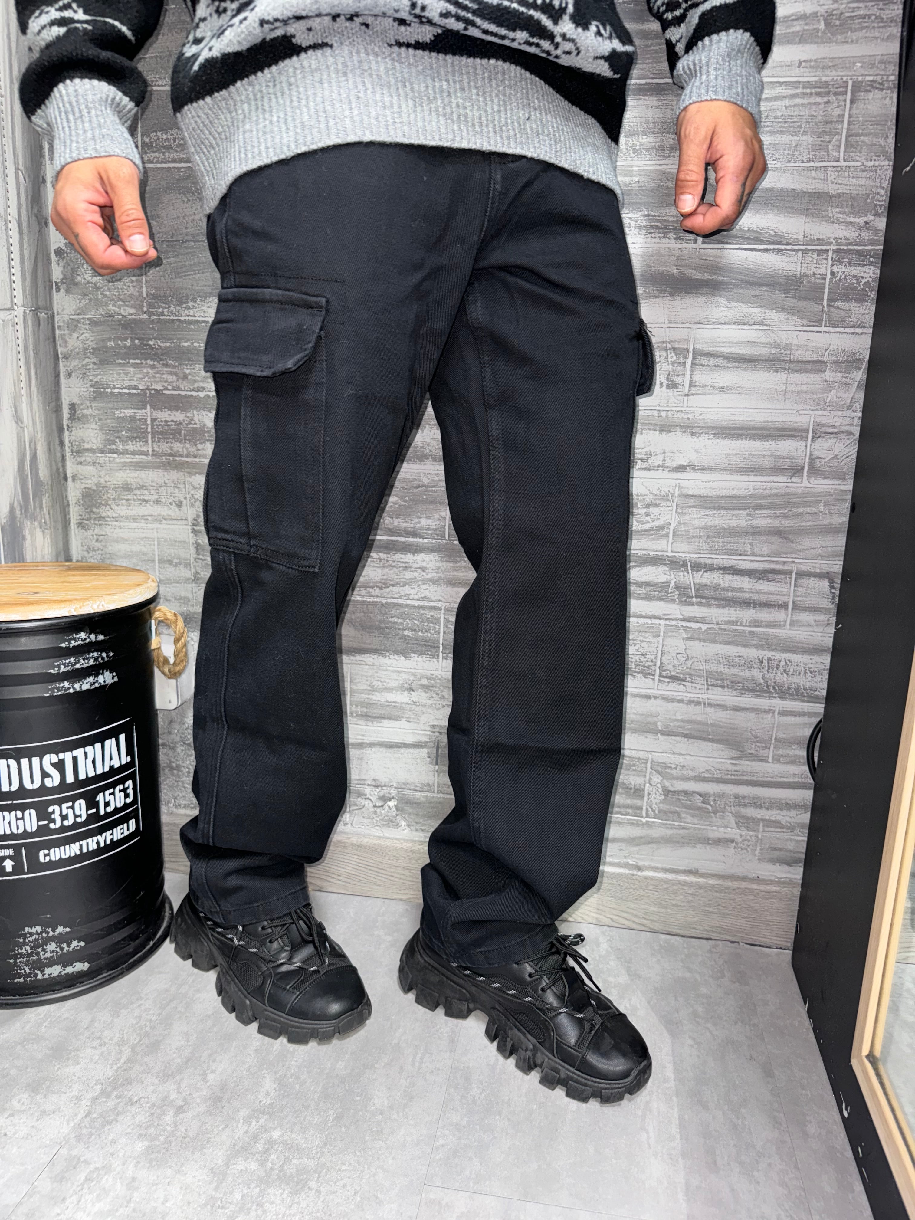 Frilivin - Loose sky blue jeans