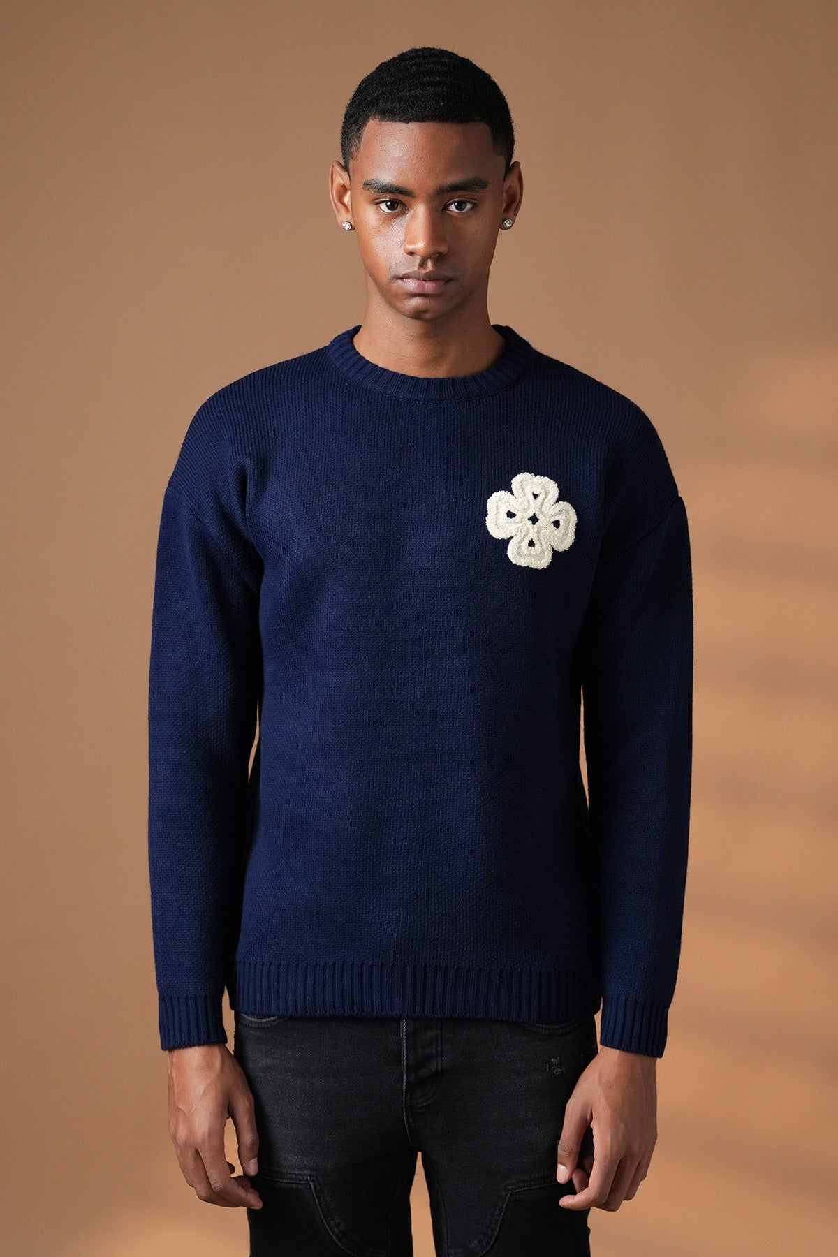 Pull Treffle navy