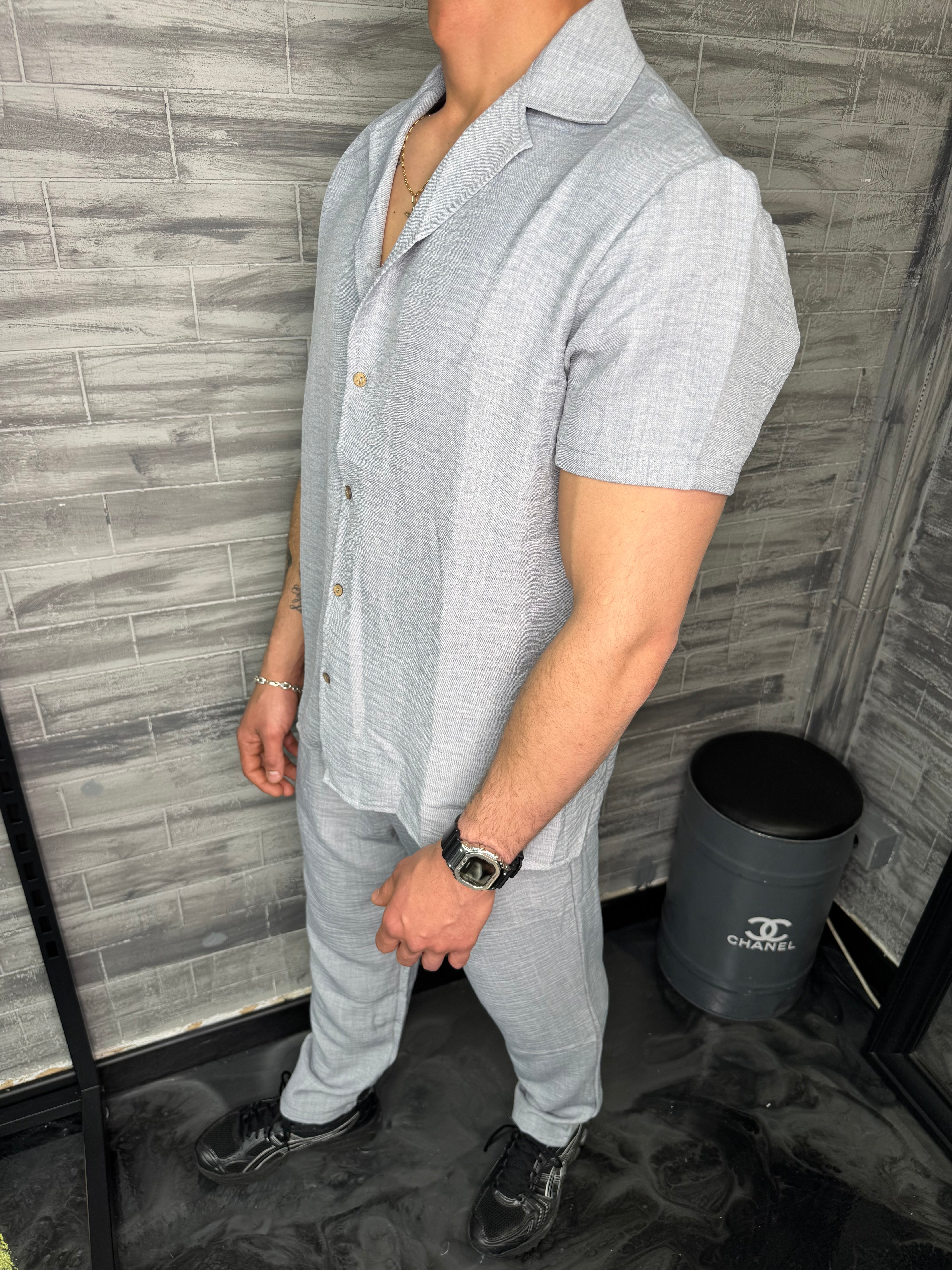 Ensemble Ibiza Lin gris