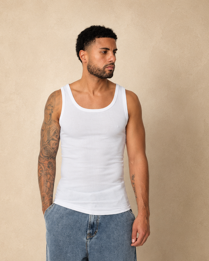 Débardeur fit blanc