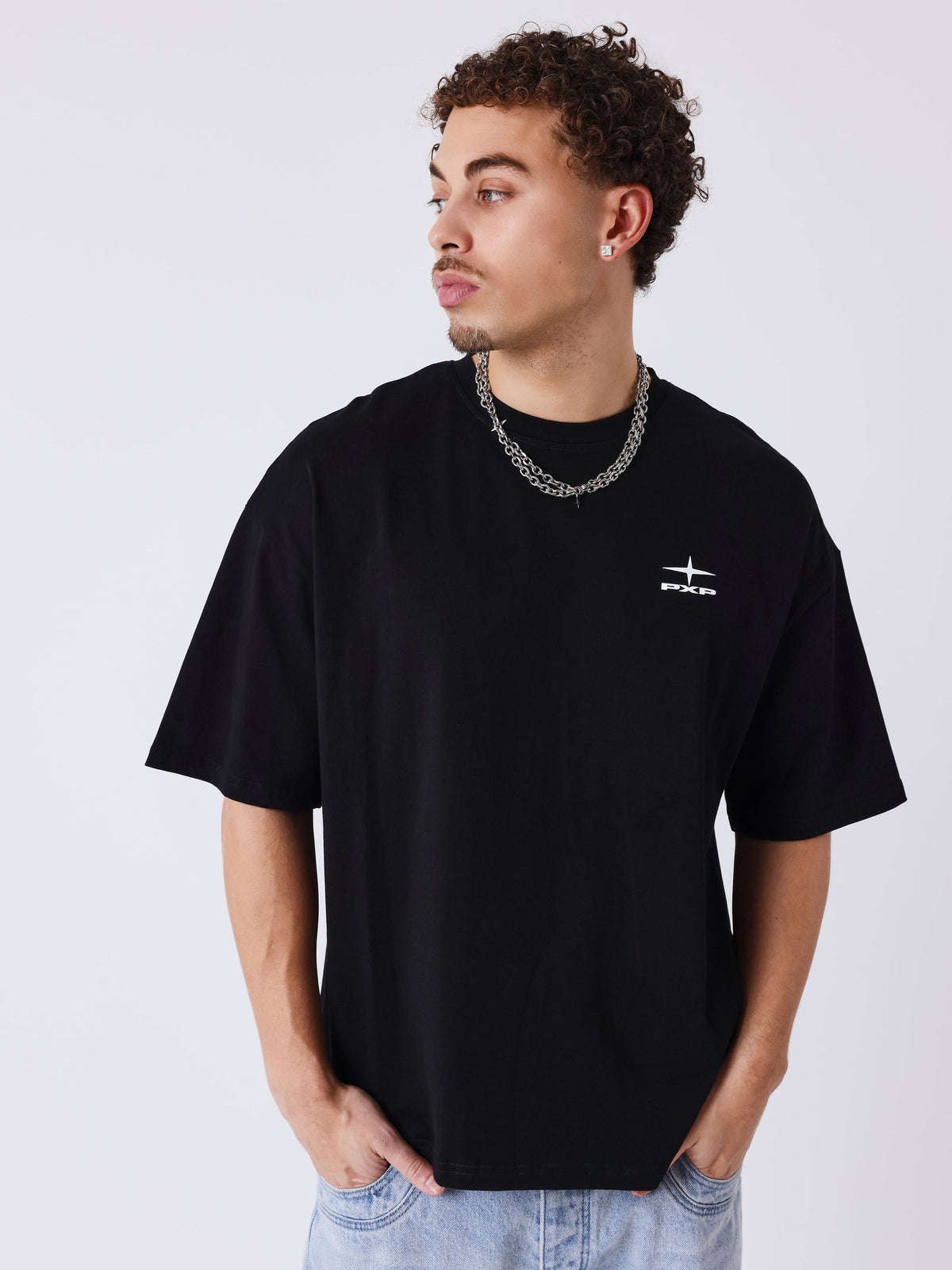 PXP - T-SHIRT BOXY ESSENTIAL NOIR CHANGE THE GAME