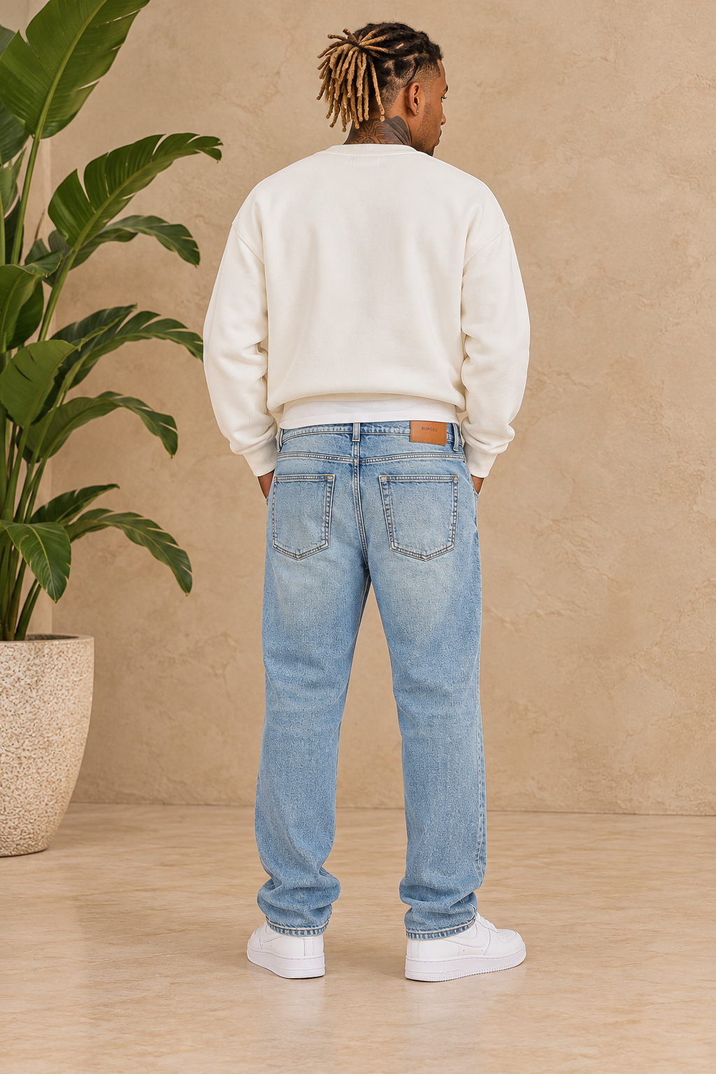 Jean regular bleu ciel