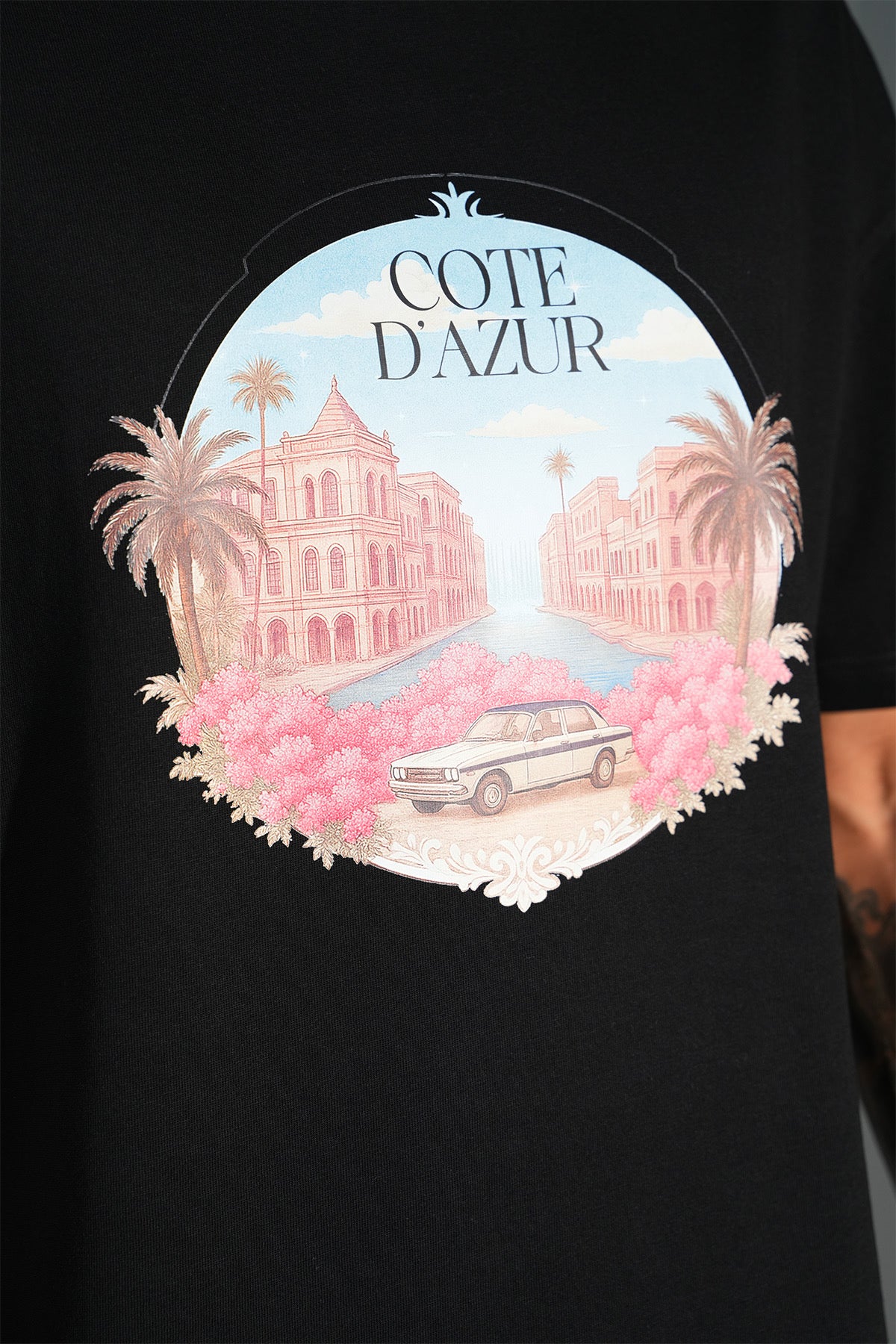 T-Shirt côte d’Azur noir