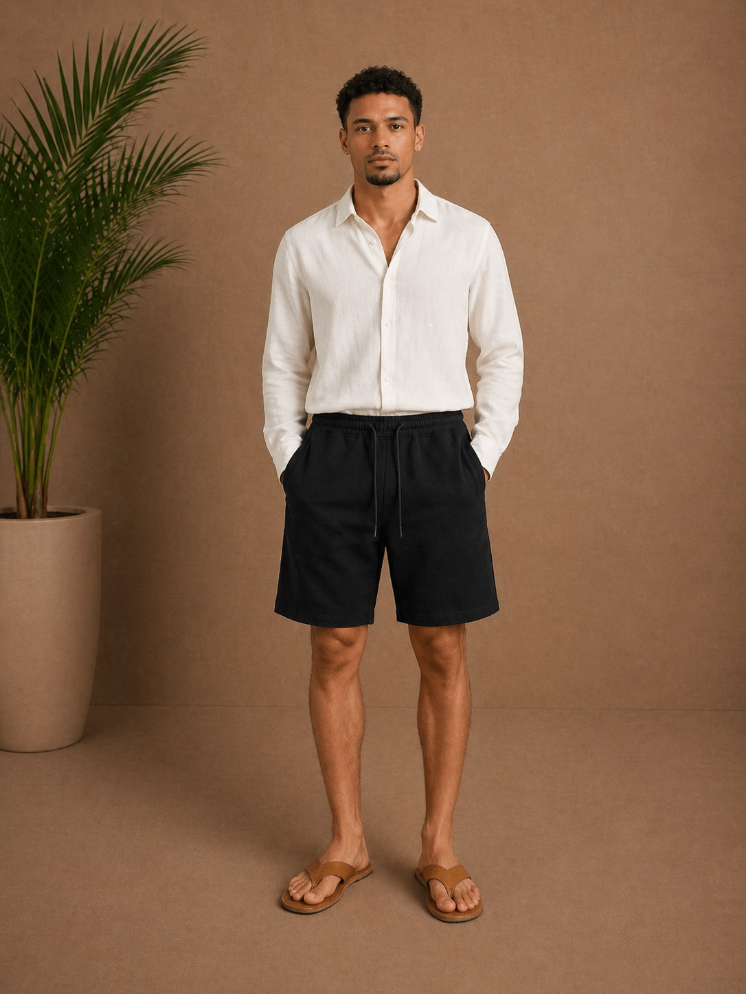 Short ample noir