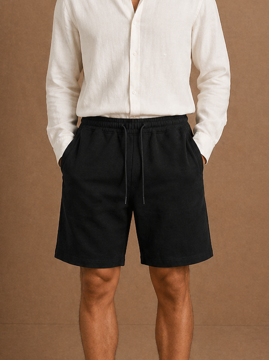 Short coton noir