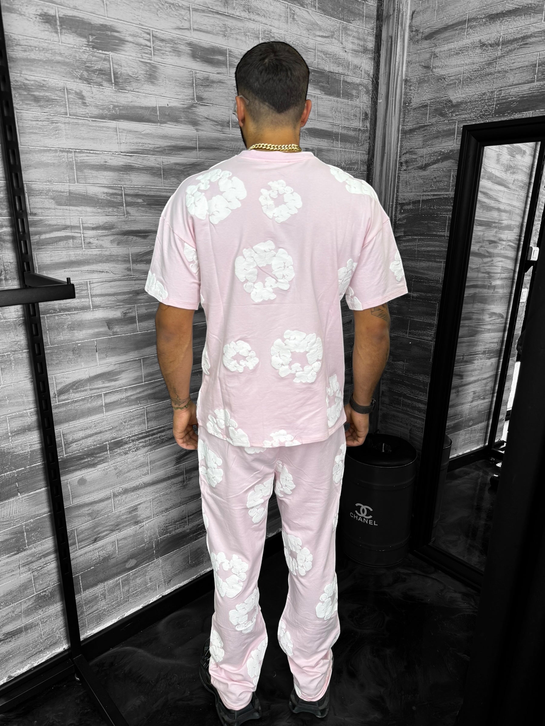 Ensemble Tears t-shirt pantalon rose