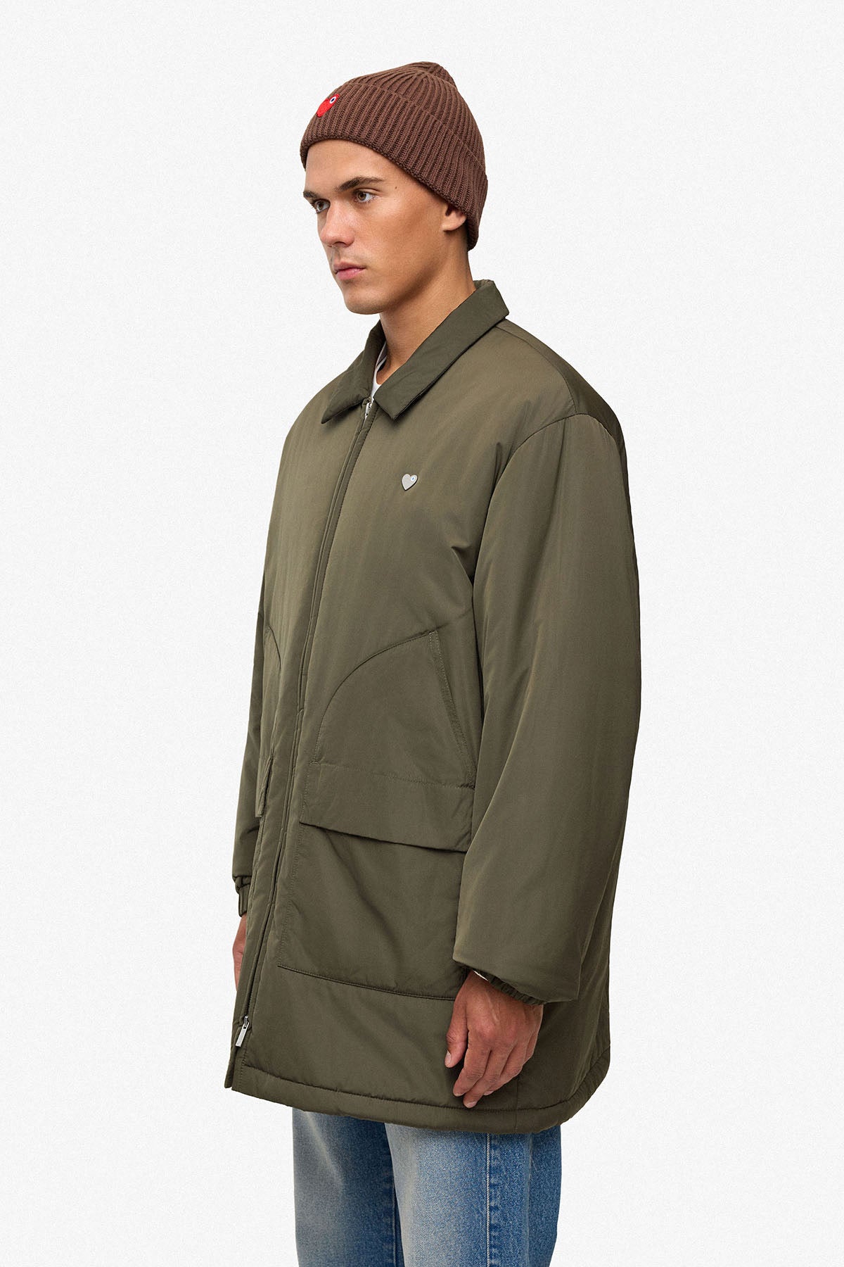 Parka doudoune Work-in kaki